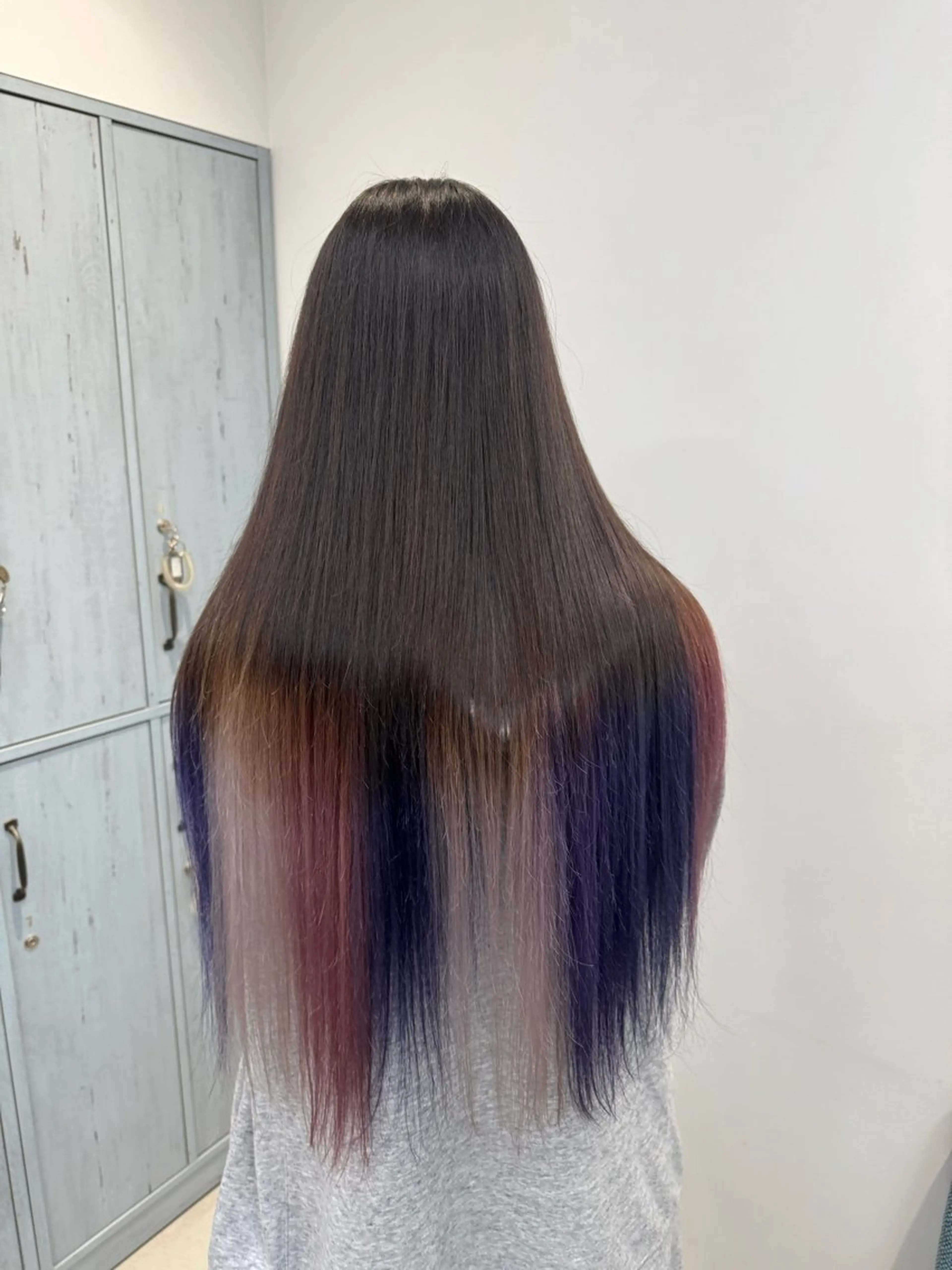 ロング カラー バレイヤージュ ベージュカラー ブリーチ ブロンド ケアブリーチ hono🐬カラー 特化/ハイトーンのヘアスタイル