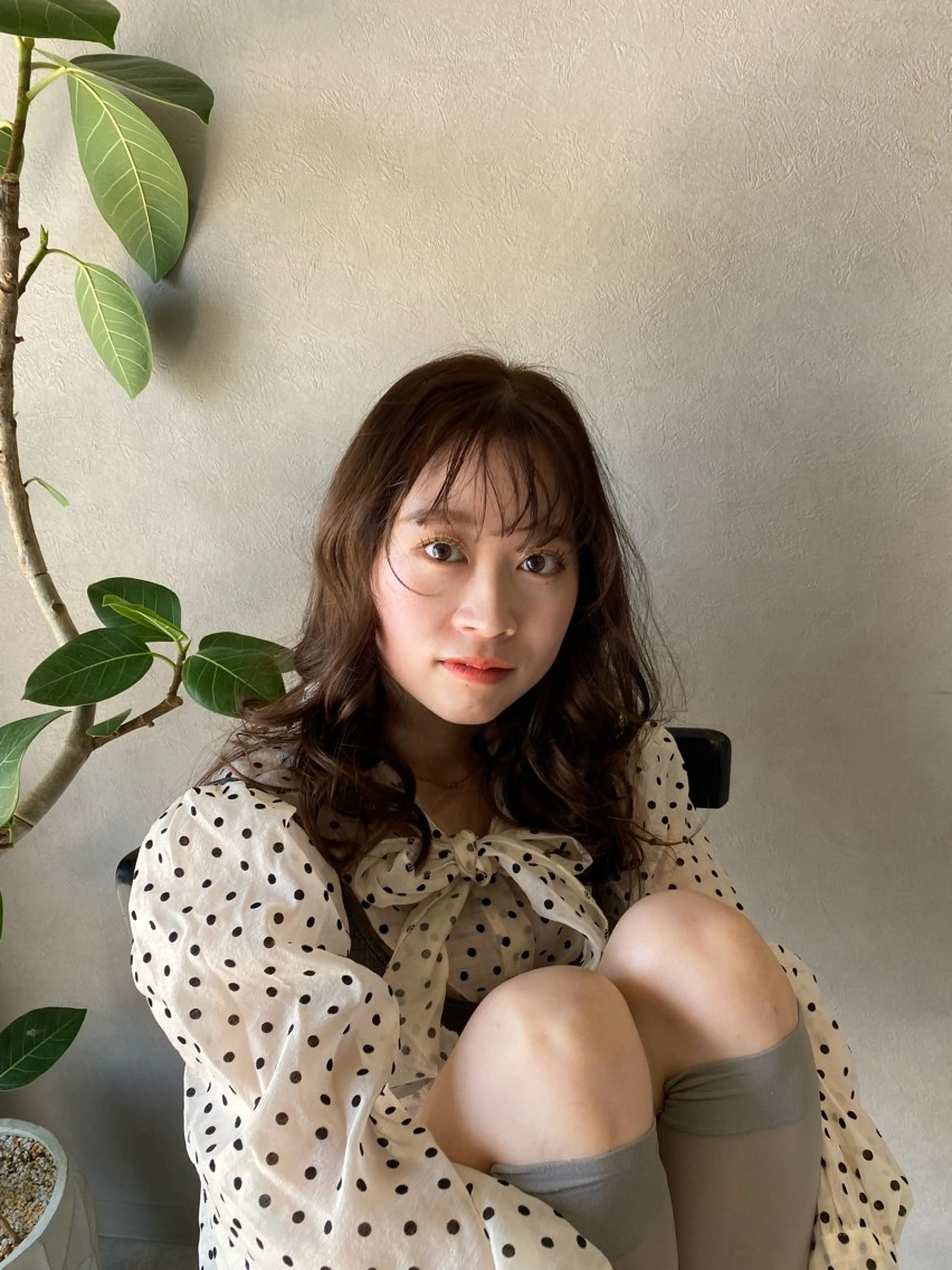 セミロング 顔まわりレイヤー 顔周りカット レイヤーカット 四日市 tomokaのヘアスタイル