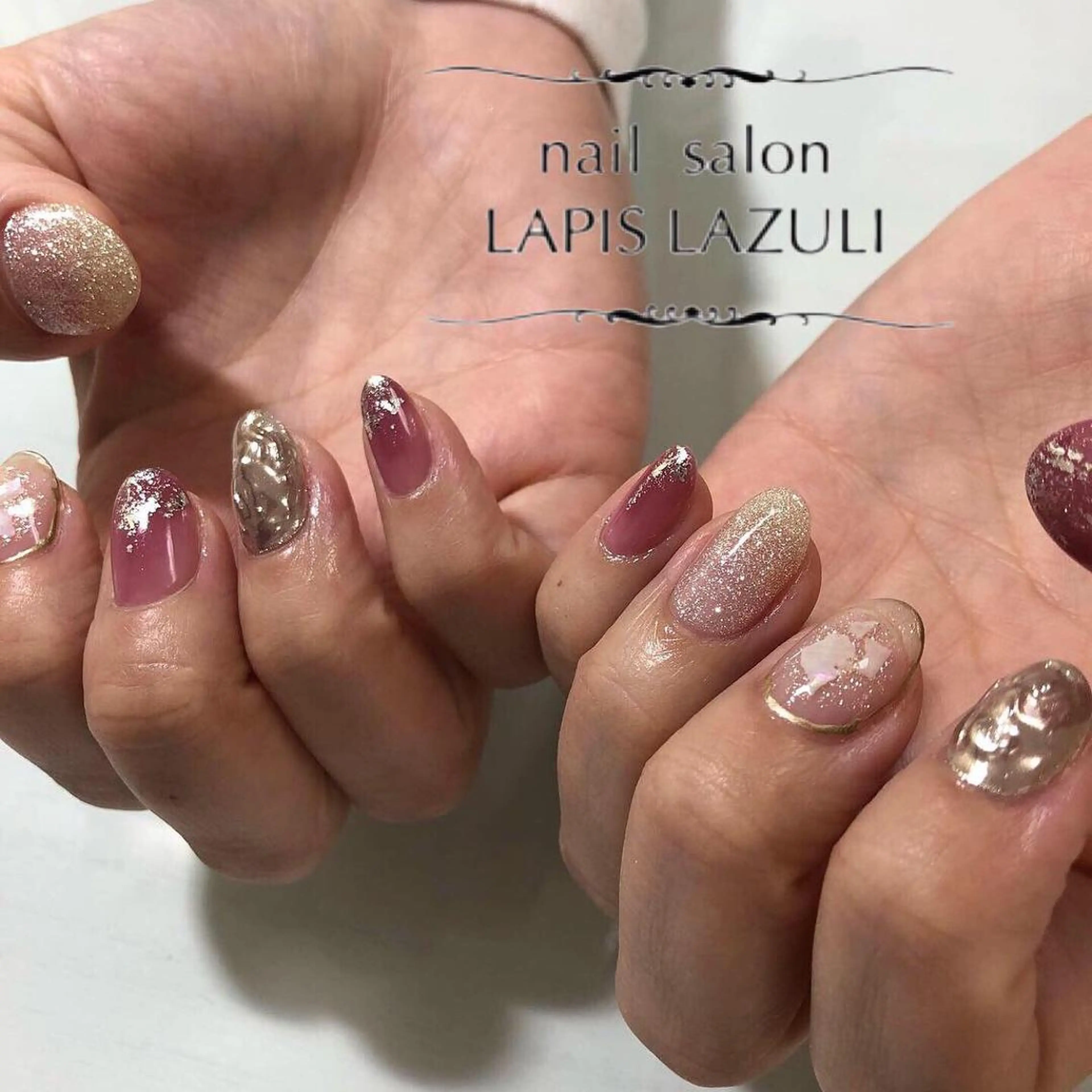 ネイル nail salon ラピスラズリのネイルデザイン