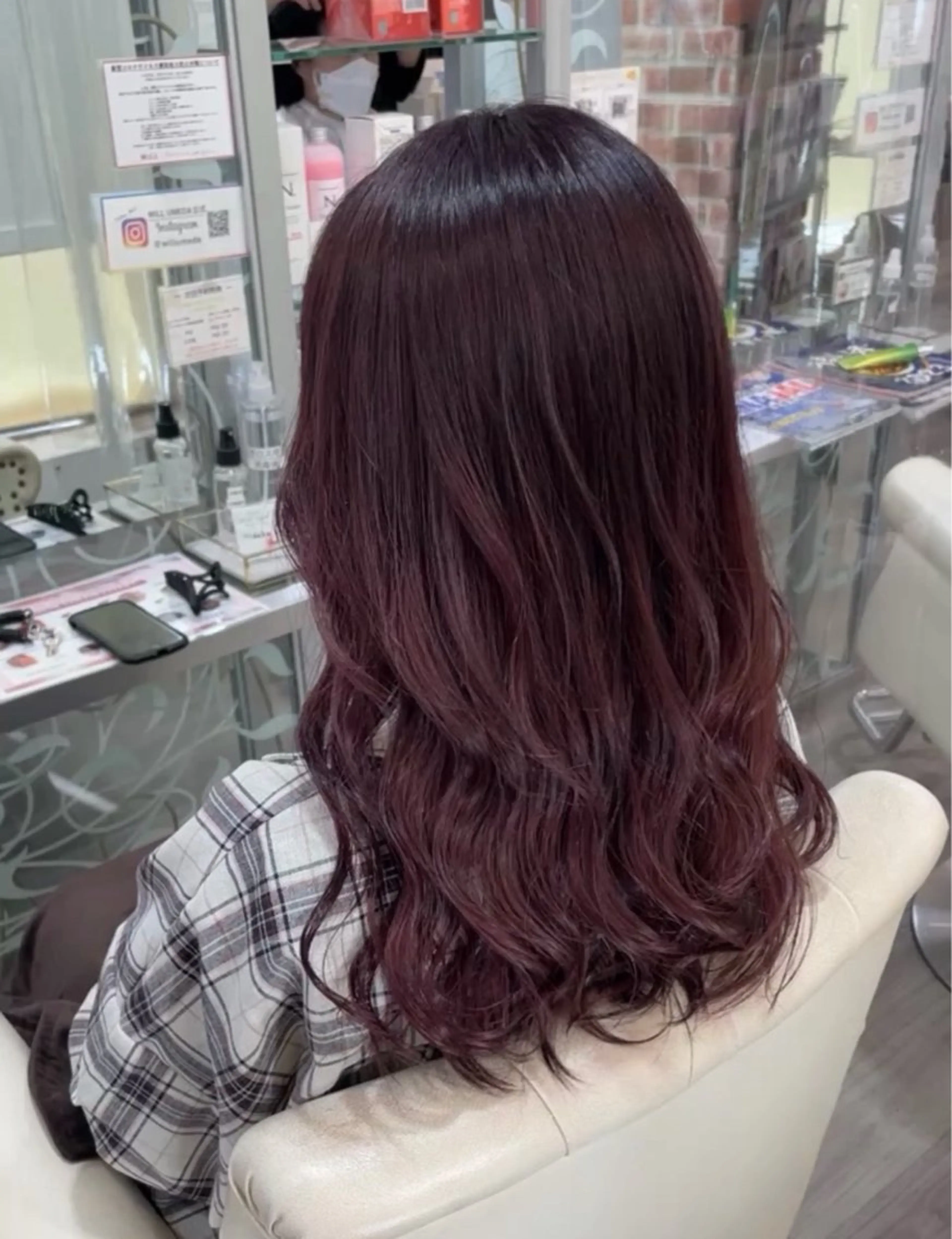 ロング カラー ブラウンカラー レッドカラー レッドブラウン カット ヘアカラー トリートメント ✨似合わせ特化美容師 WILL上村 拳吾のヘアスタイル