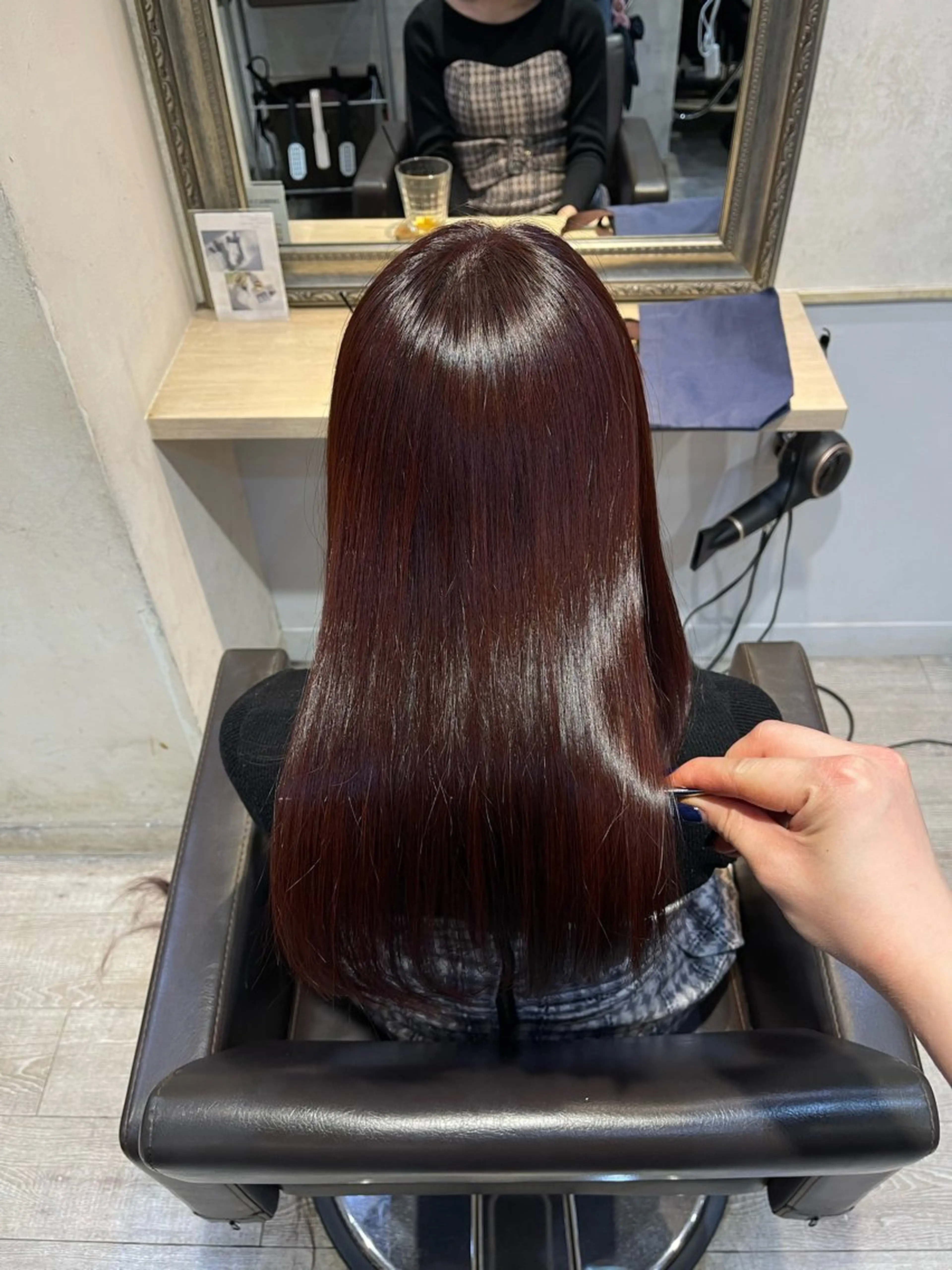 セミロング ヘアカラー Lutia 新宿 ゆりの ☺︎のヘアスタイル