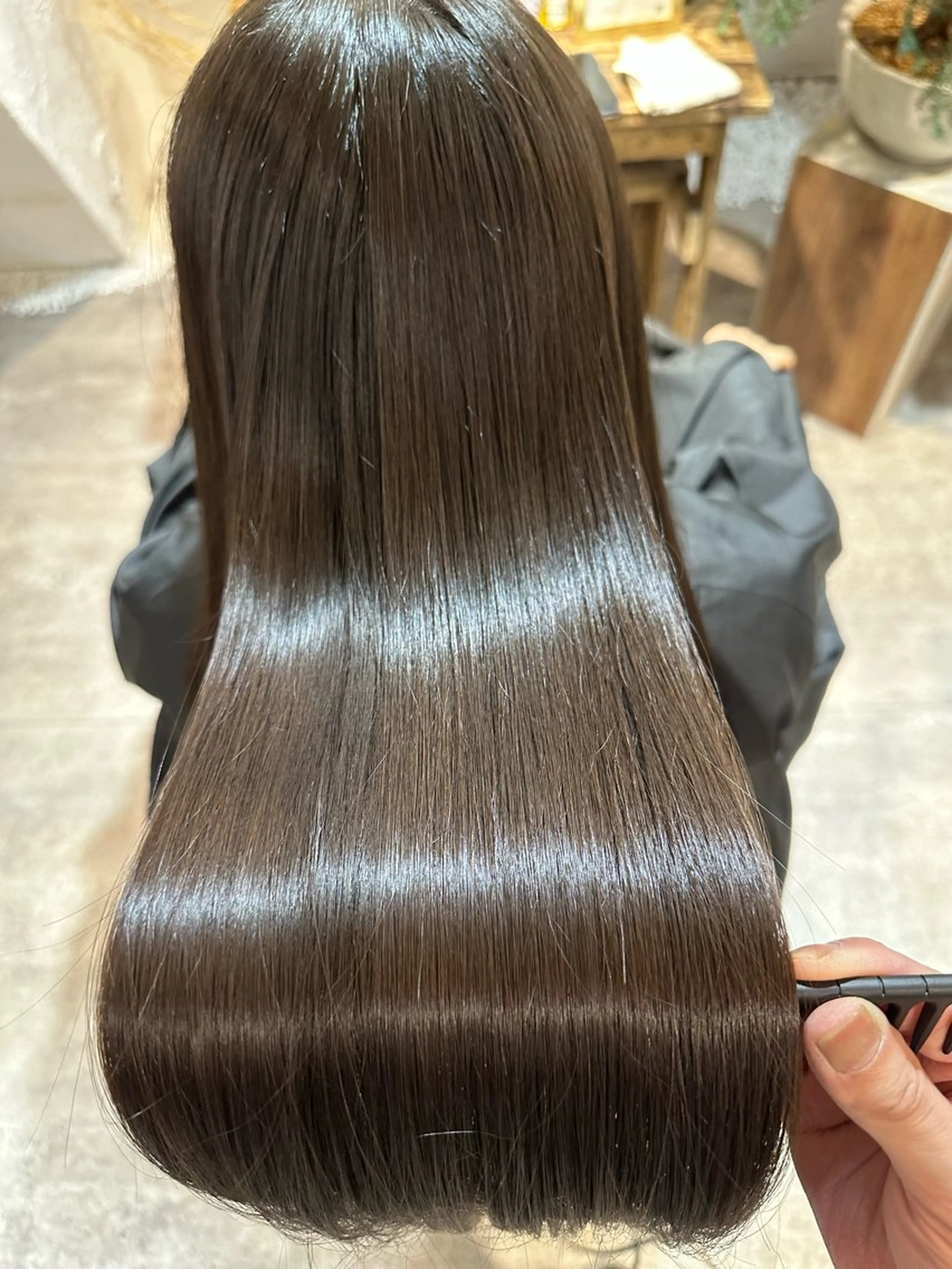 ロング エクステ ハイライト 髪質改善 レイヤーカット 縮毛矯正 fuu。。。銀座所属・美髪質改善✨ 縮毛矯正✨HIDEのヘアスタイル