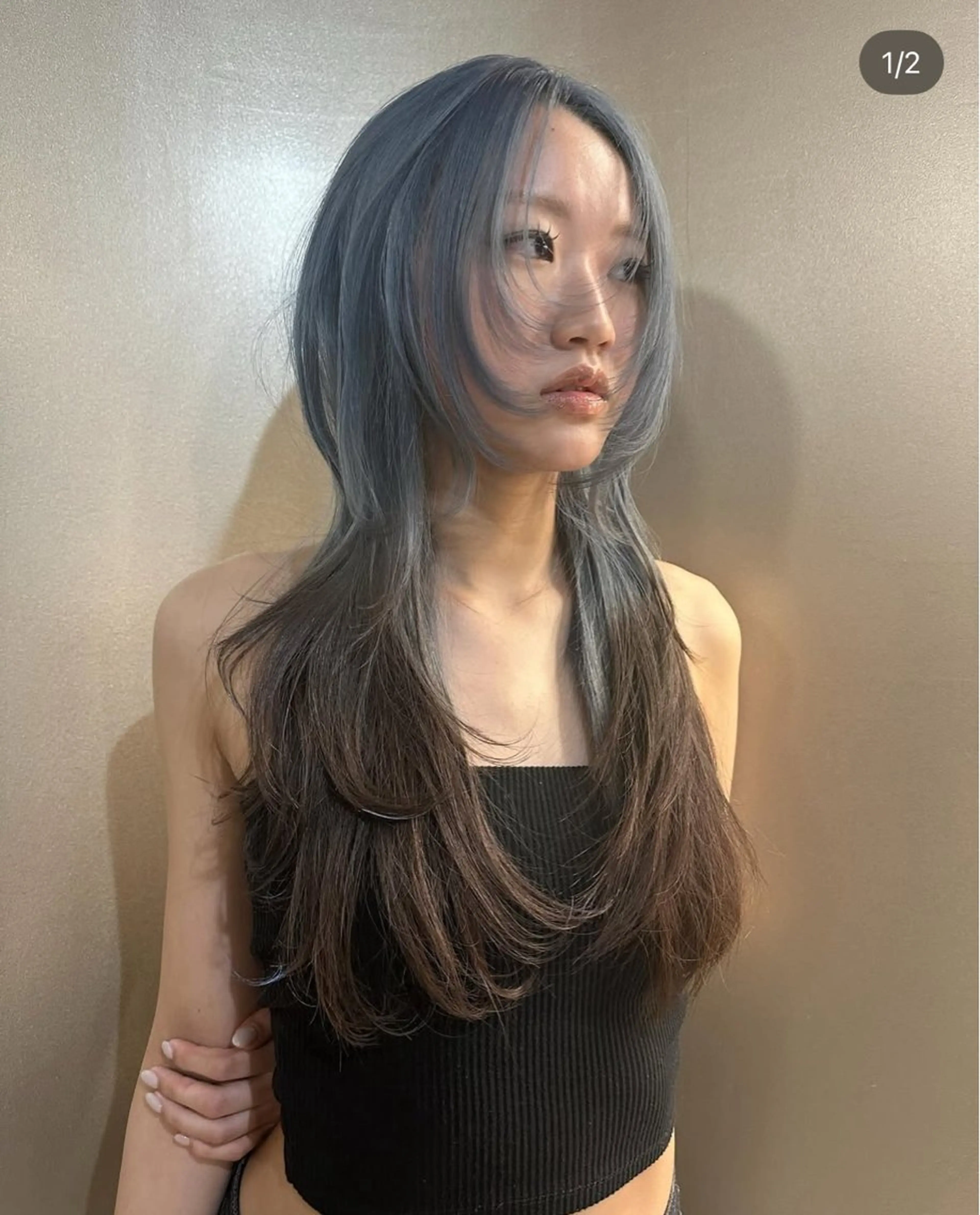 ロング ヘアカラー トリートメント 【川崎で叶う艶髪✨】 ニーナ/川崎駅のヘアスタイル