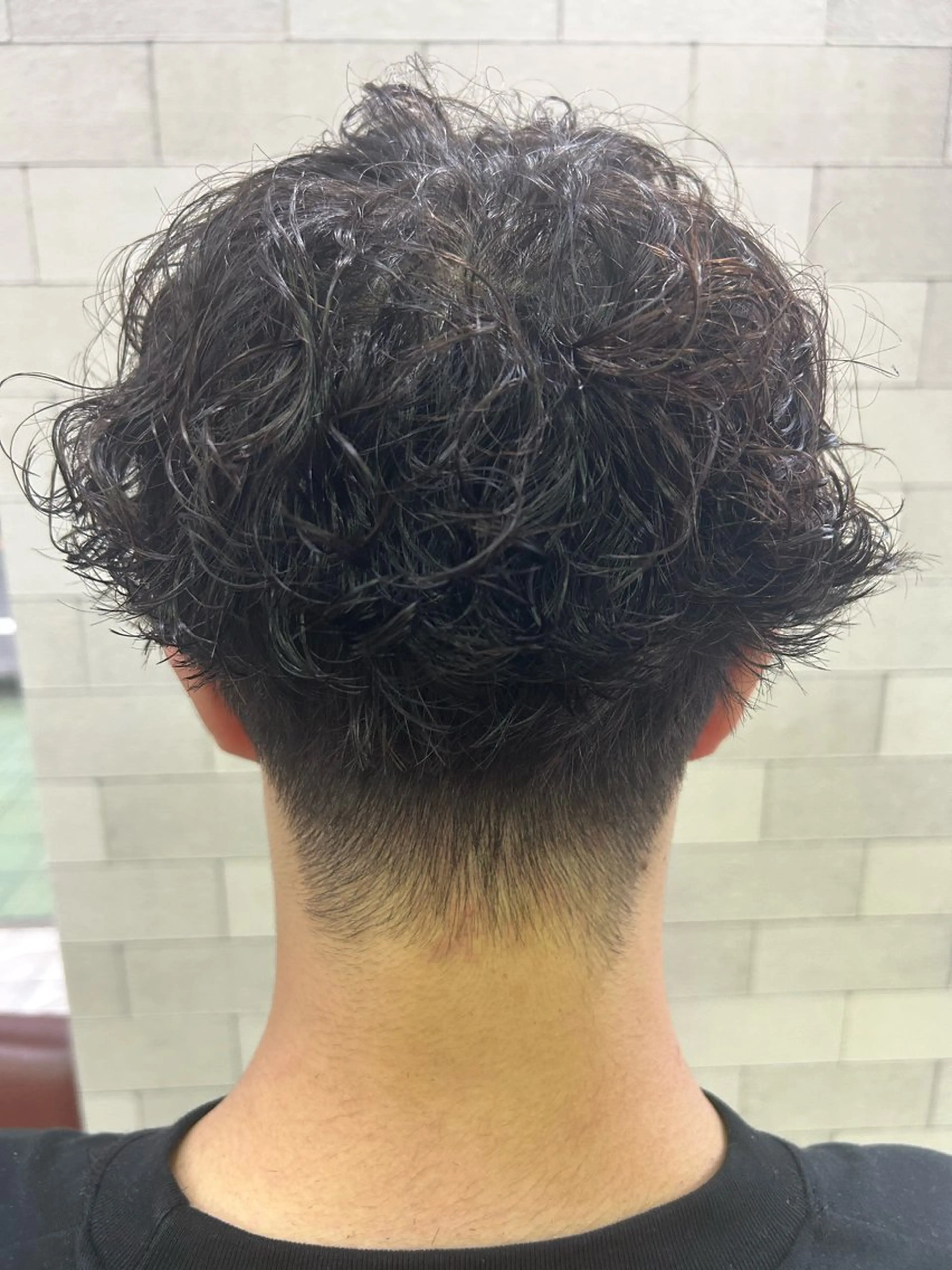 ショート パーマ メンズ カット パーマ archange 齋藤旭冶／川口のヘアスタイル