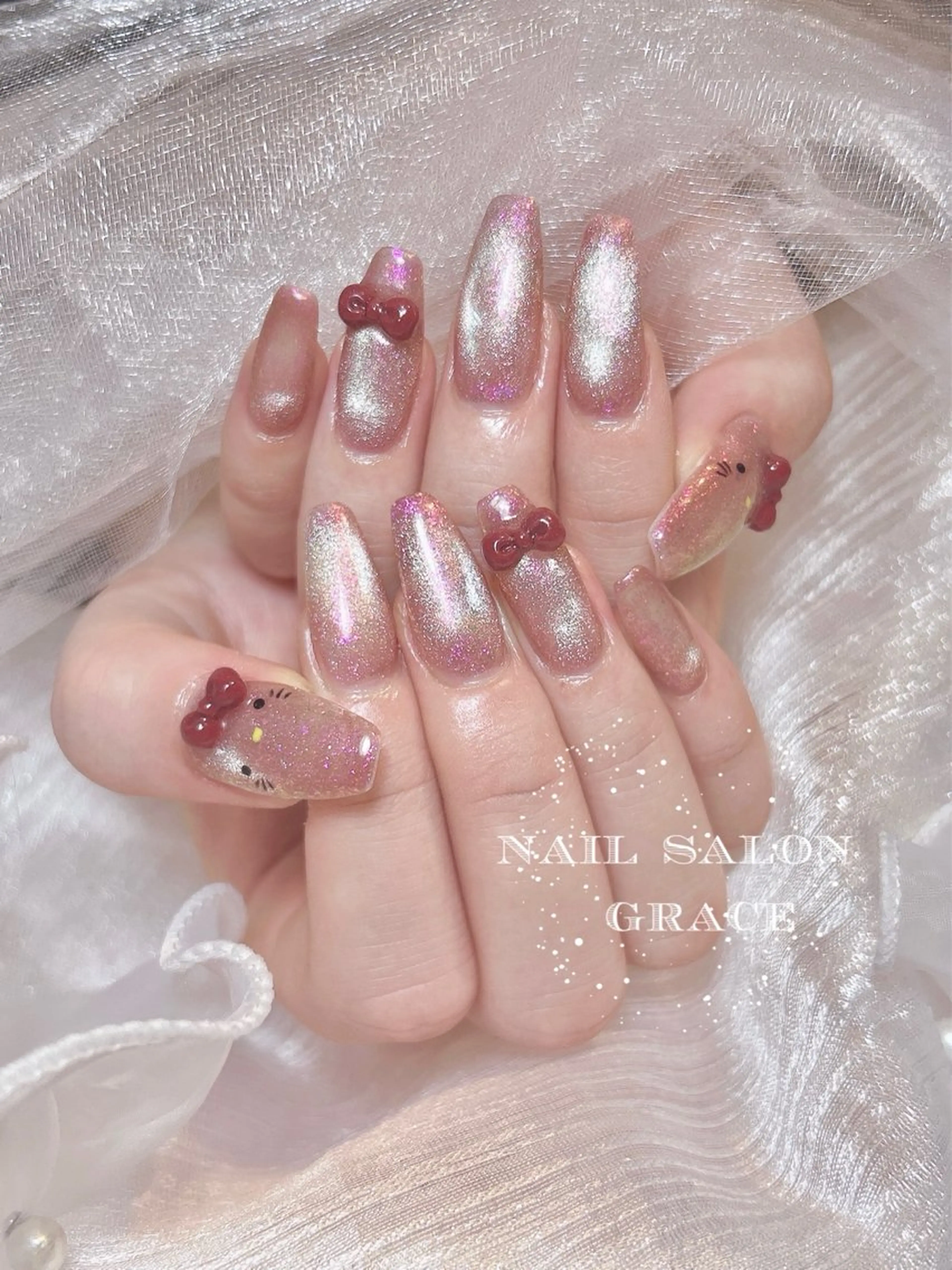 ネイル マグネットネイル ハンドネイル nailsalon GRACE所属・GRACE nailのネイルデザイン