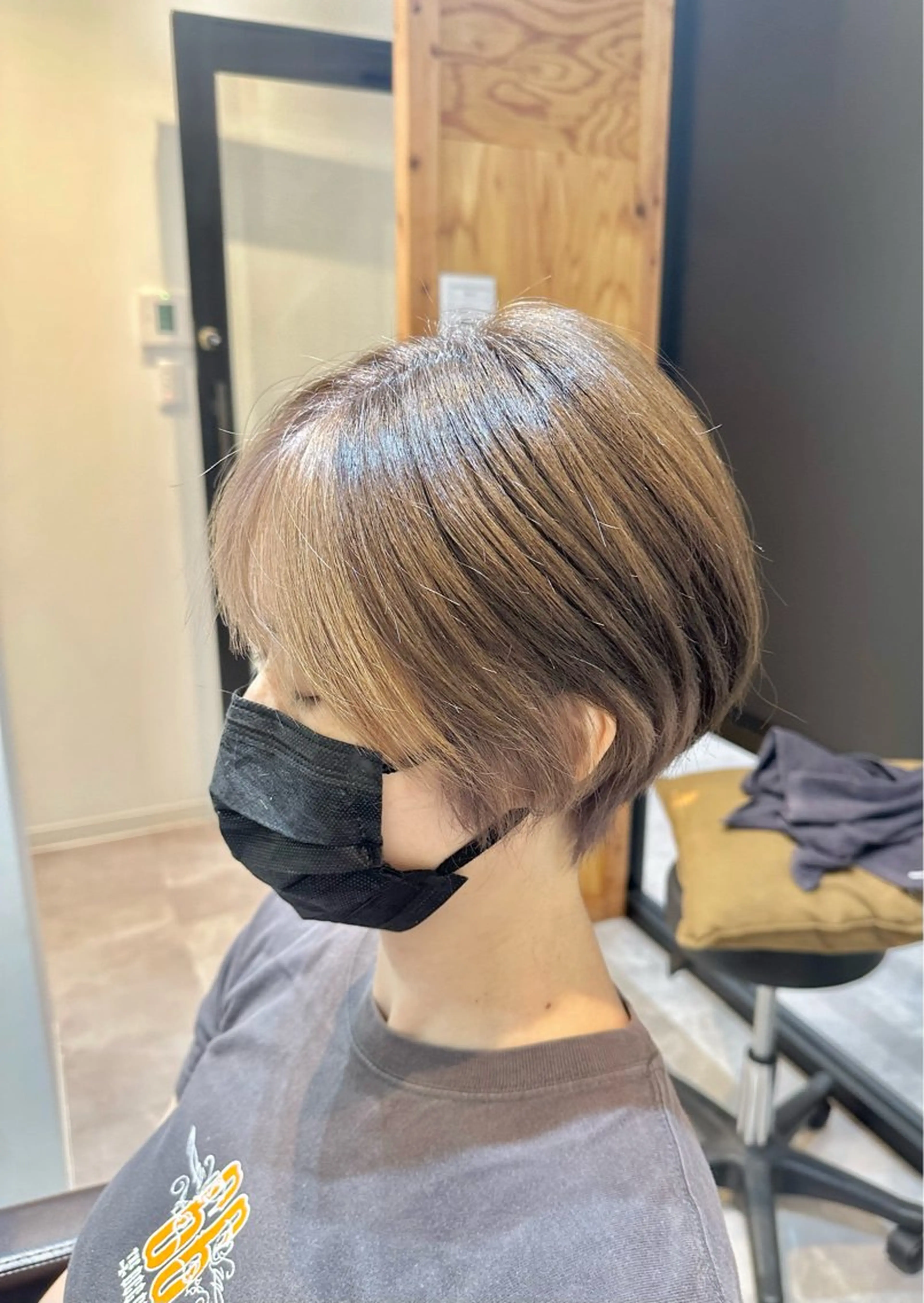 ショート カラー カット ヘアカラー トリートメント ⭐️小顔ショート⭐️ 大鷲拓海のヘアスタイル