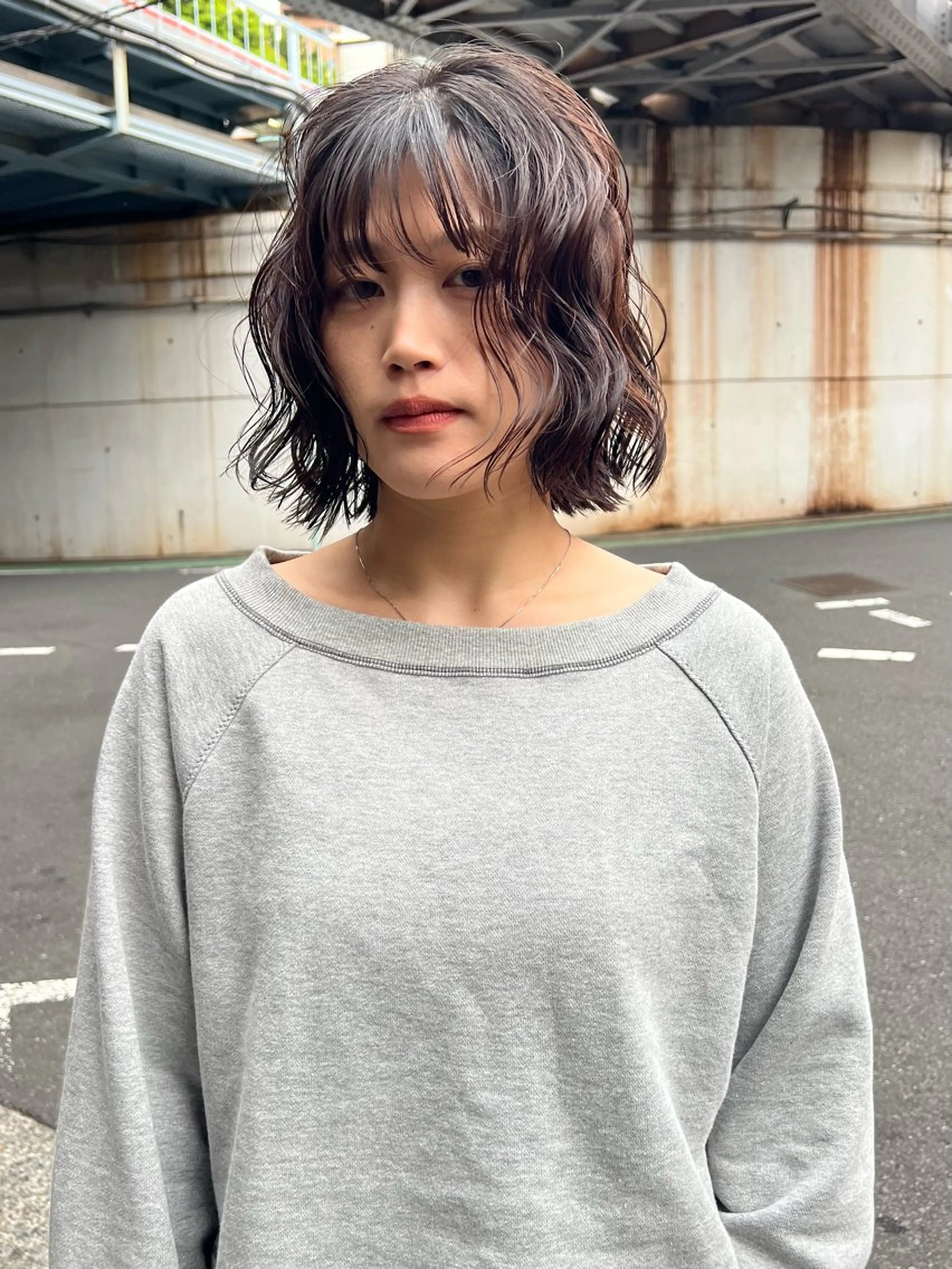 ショート パーマ juno所属・ボブ/パーマ/透明感 カラー　善方浩貴のヘアスタイル