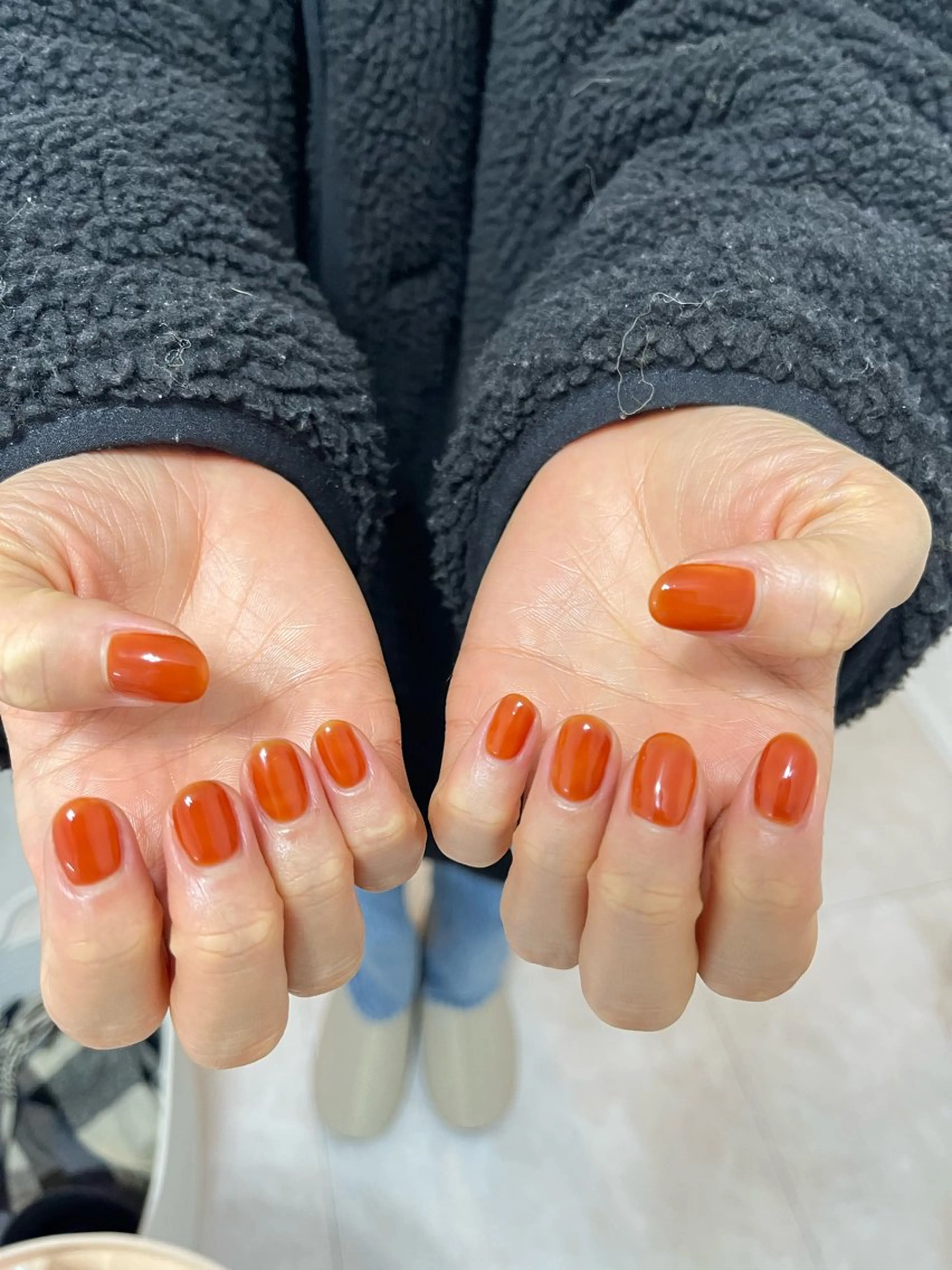 ○1カラー/ラメグラデーション　※フットネイル+¥1,000 自店オフまたはフィルイン無料⭕️の写真