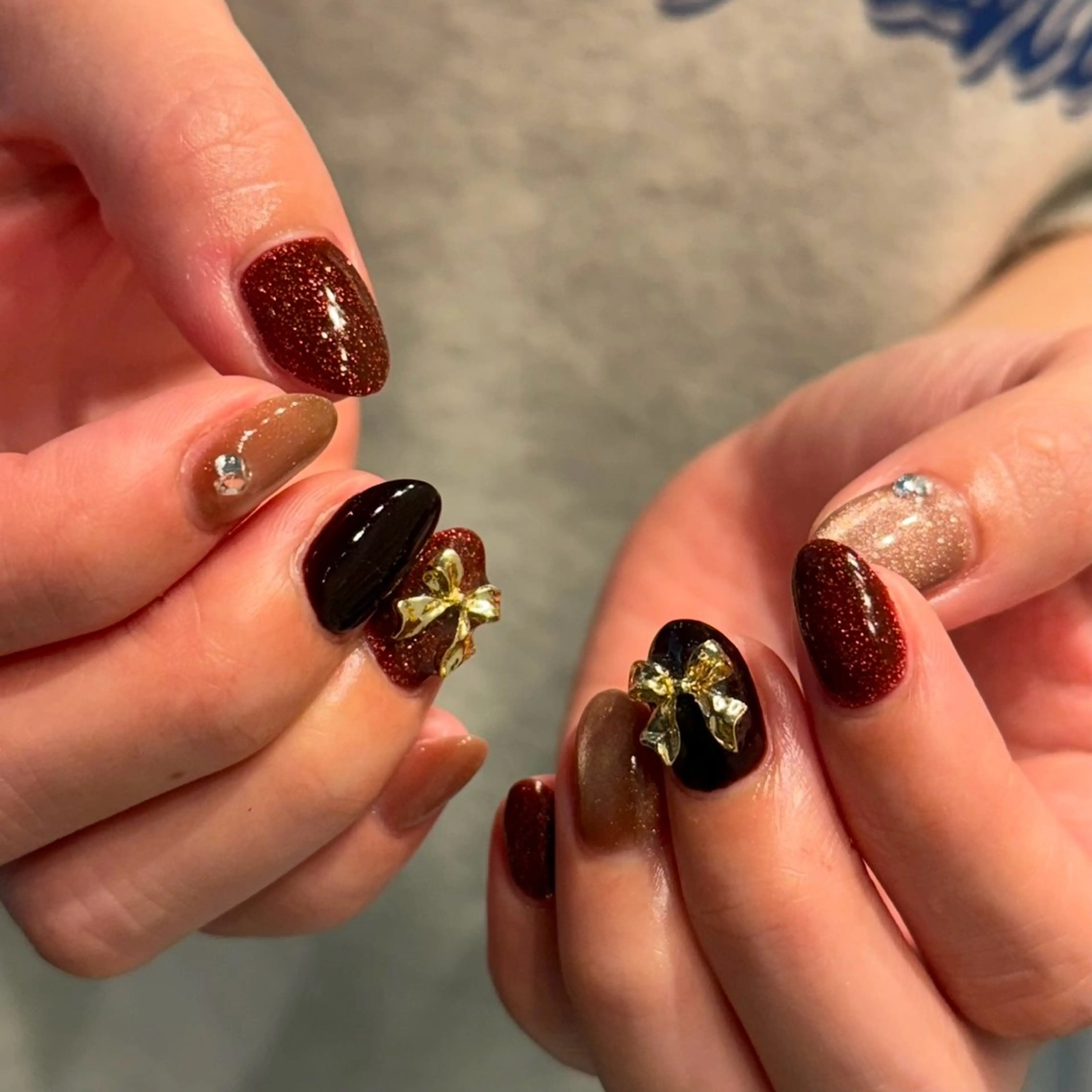 ショート ハンドネイル m kaori𓃟のネイルデザイン