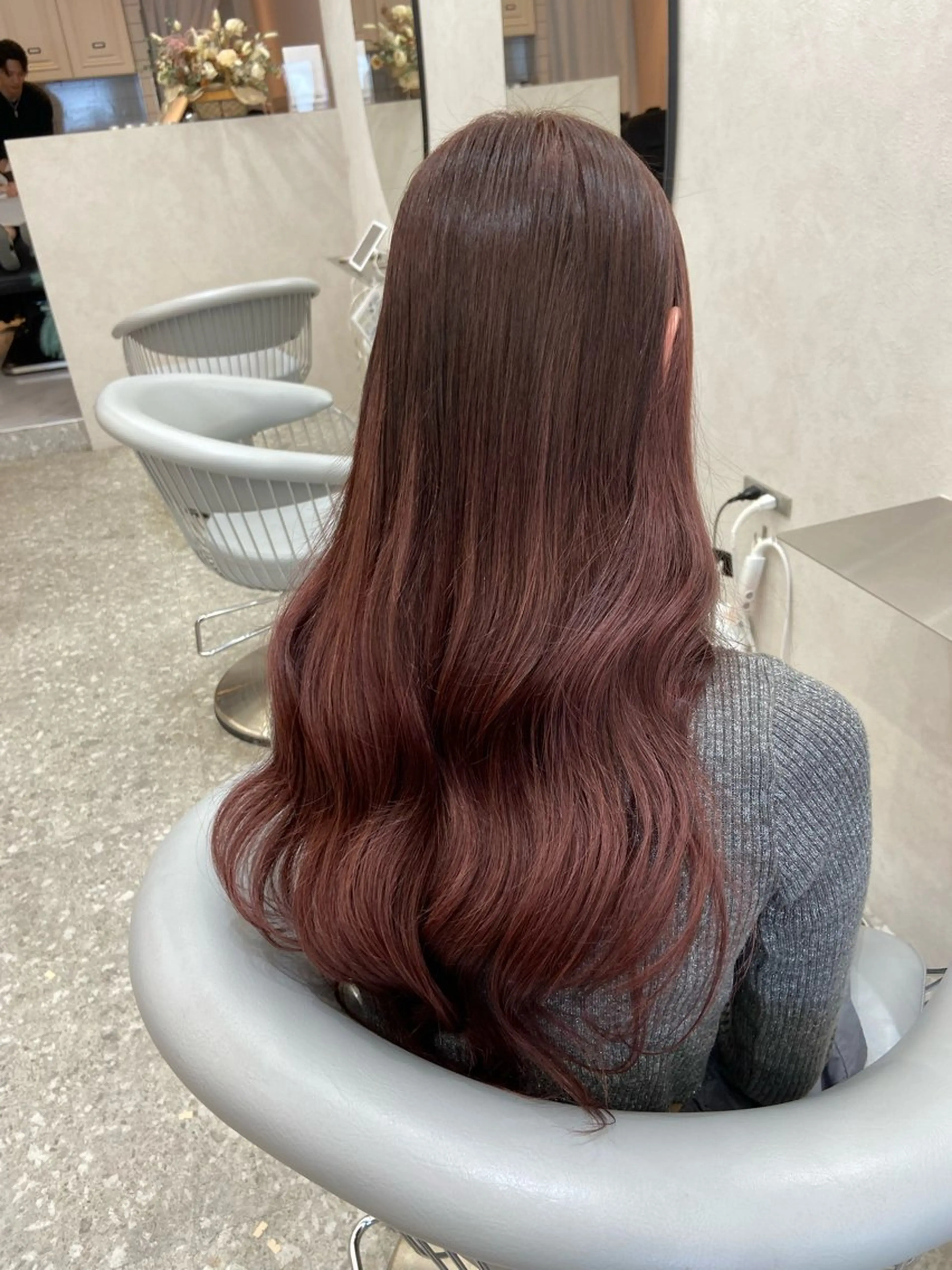 ロング カラー シールエクステ エクステ 韓国風ヘア カット ヘアカラー エクステ 新宿/韓国ヘア 中明度カラー/かやのヘアスタイル