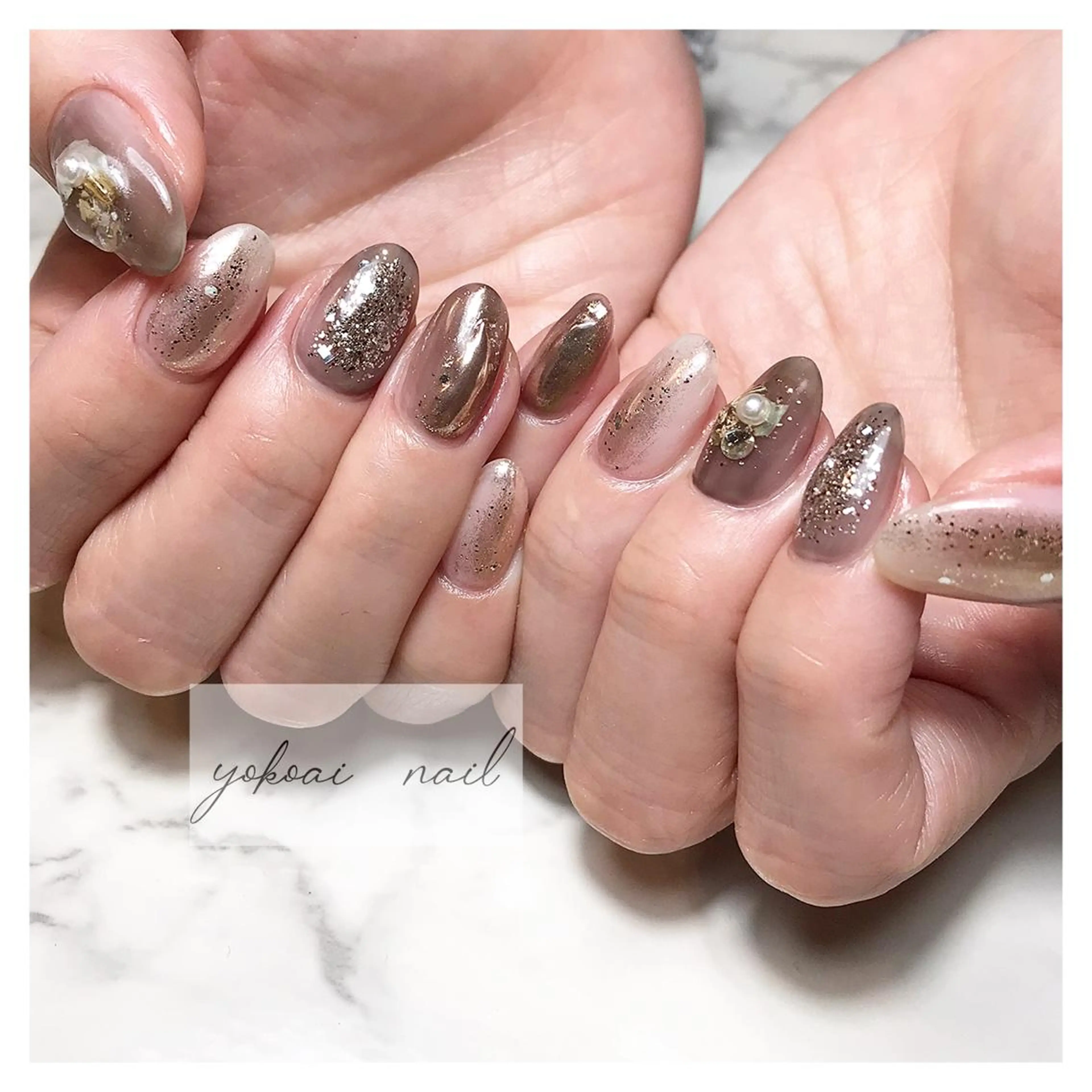 ネイル ニュアンスネイル yokoai nailのネイルデザイン