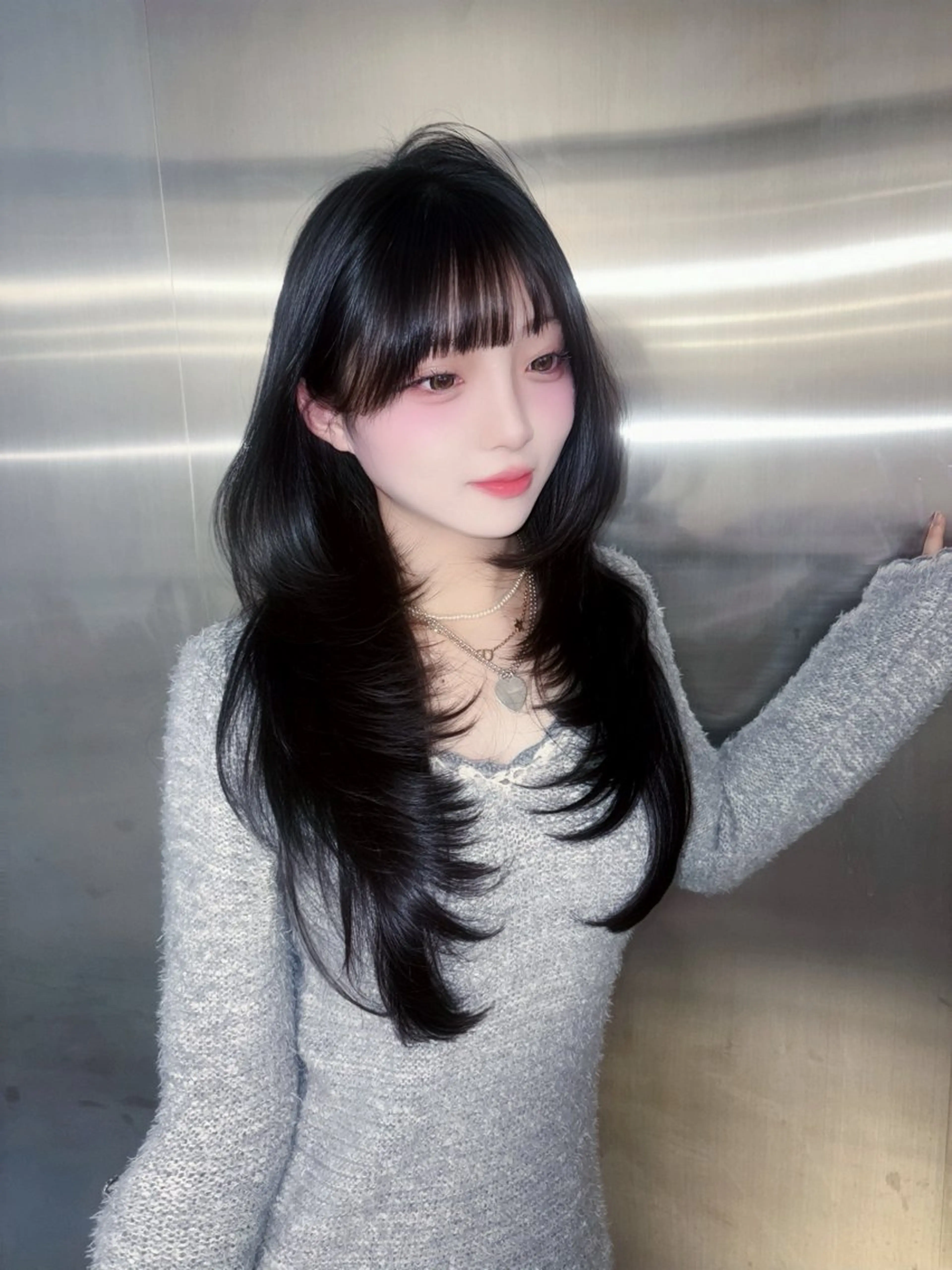 ロング カラー ヘアカラー MAEUL NAGOYA所属・⛓ワンホンレイヤー 🥀🖤/あいりのヘアスタイル