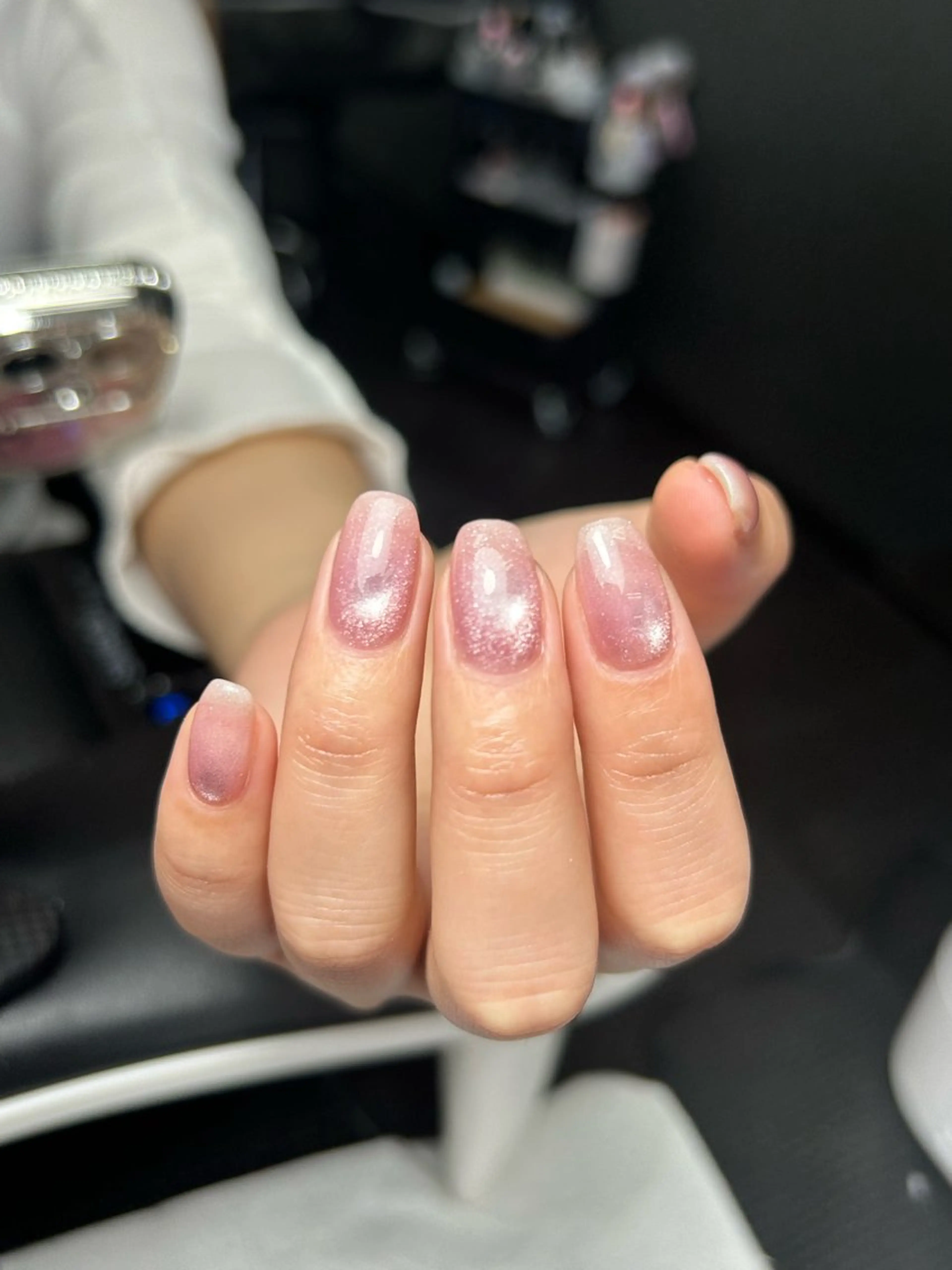 ネイル 韓国ネイル 持ち込み ニュアンスネイル ネイルチップ 冬ネイル RINN ANA.CHUOのネイルデザイン