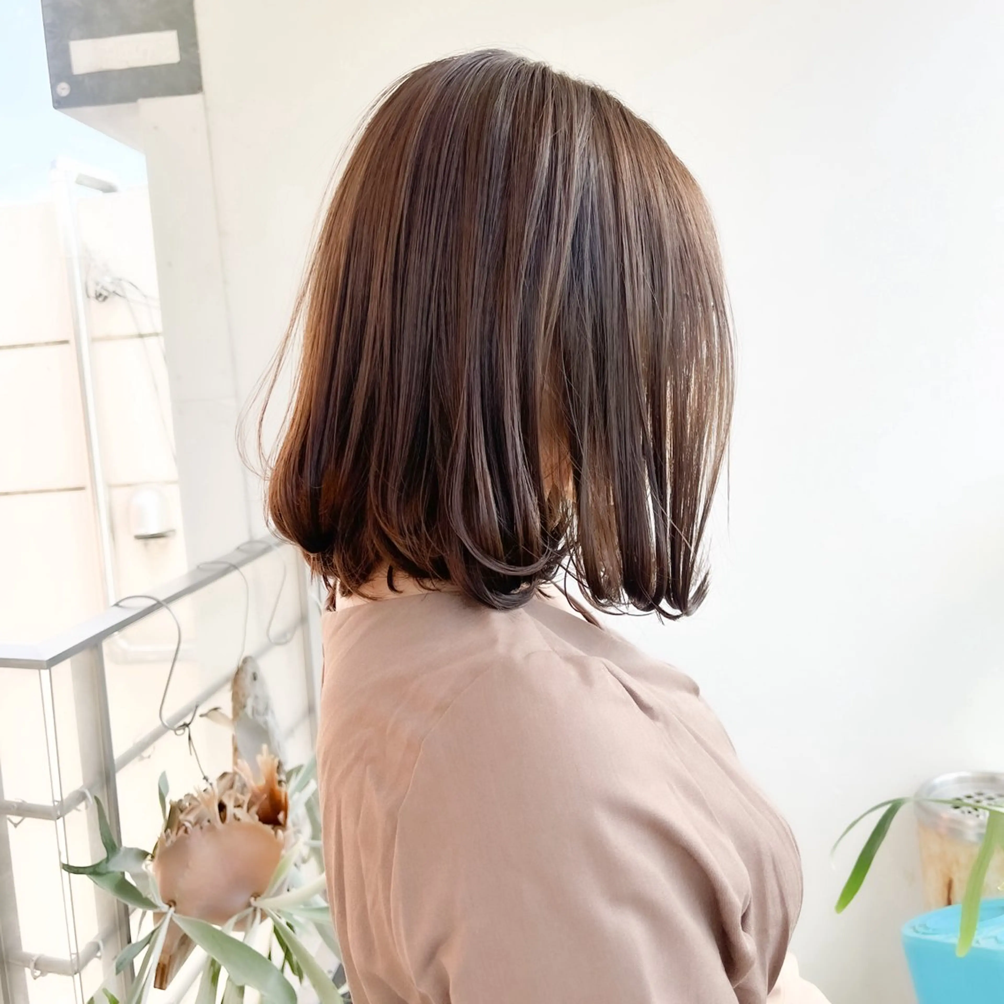 ミディアム カラー 艶カラー🫧 猿渡 響のヘアスタイル