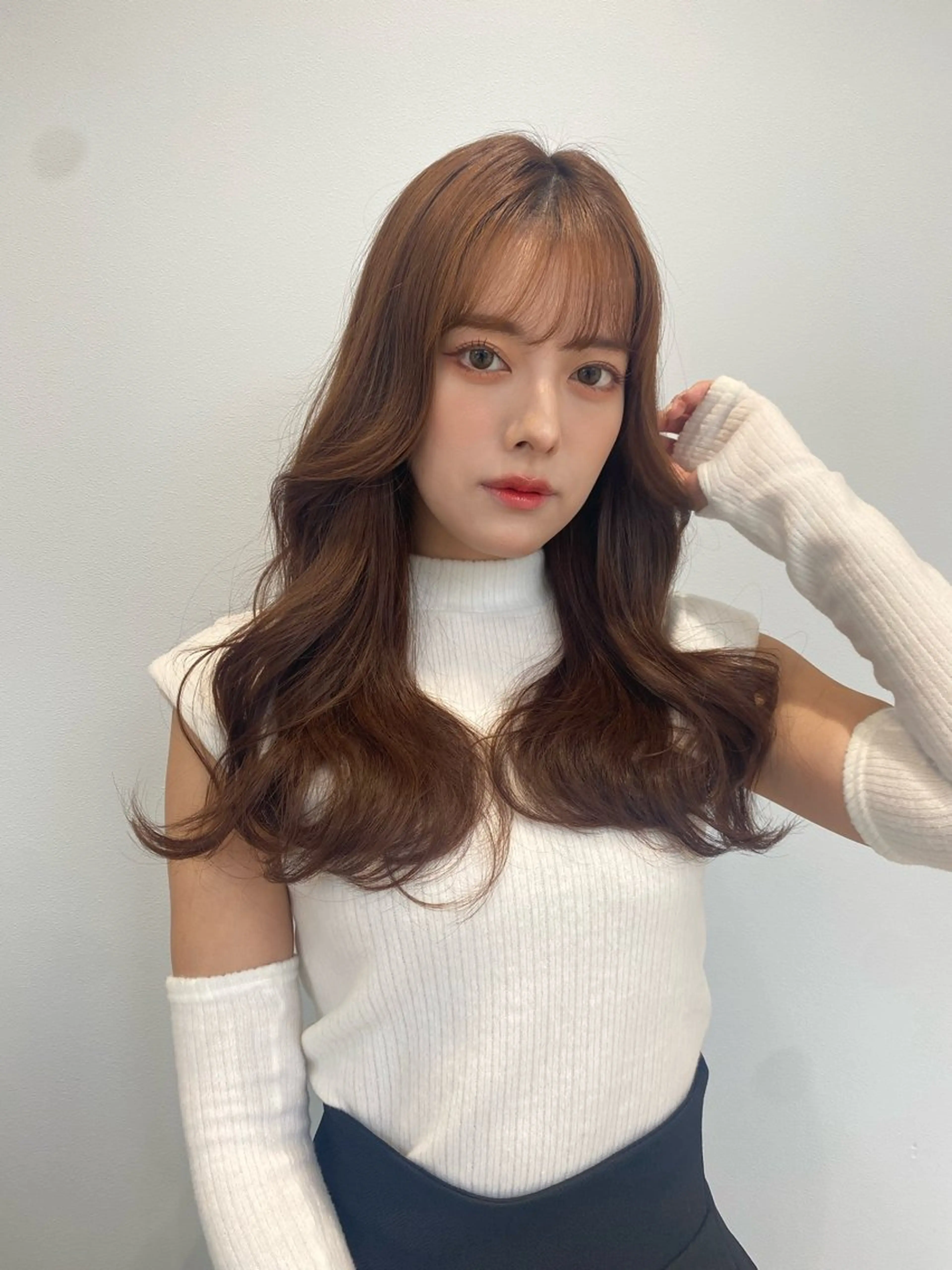 ロング ショート/ボブ/顔周 りレイヤー/RINAのヘアスタイル