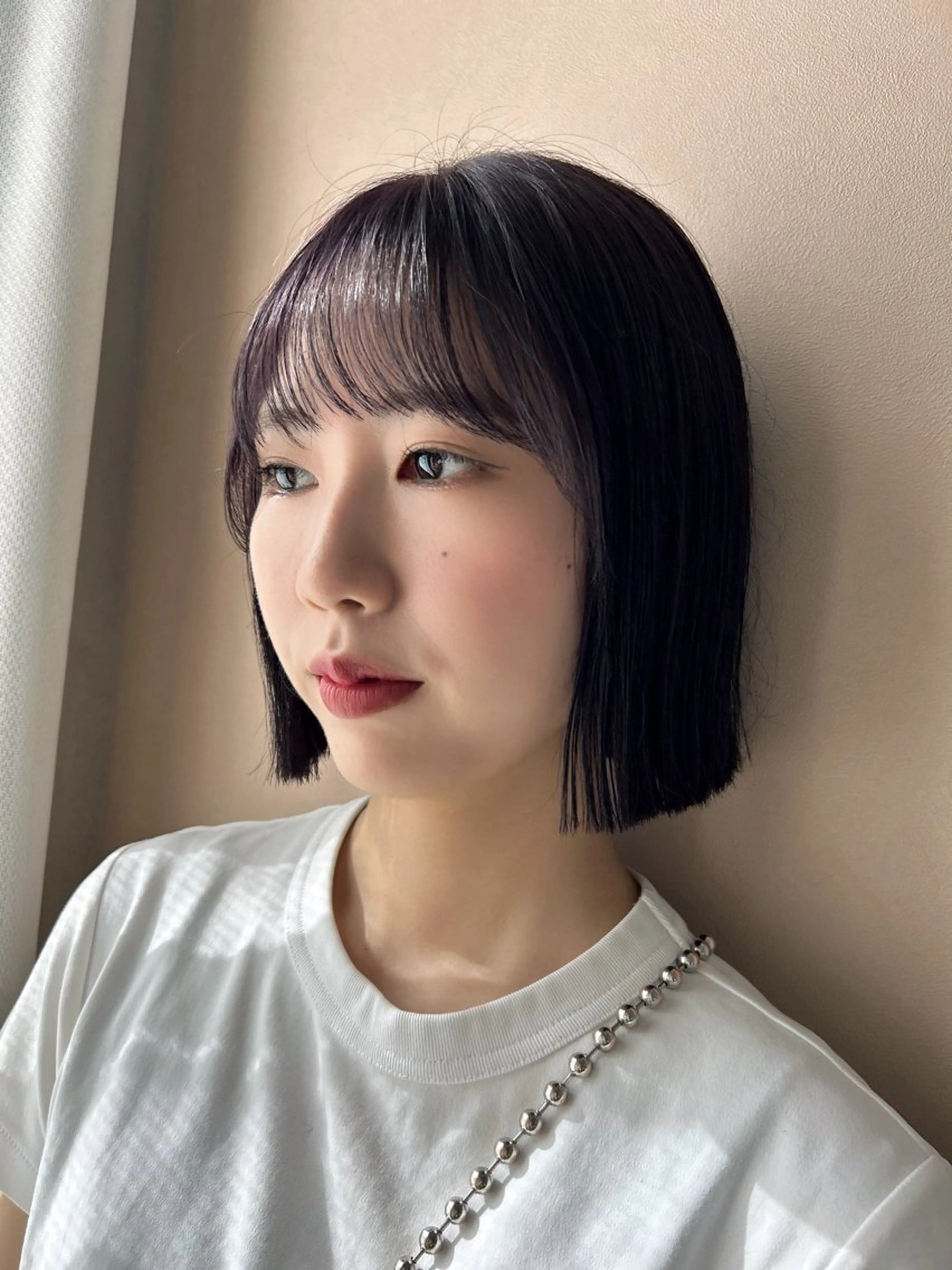 ショート カラー ブリーチ ディープラベンダー ラベンダーカラー カット ヘアカラー トリートメント hub hair レイヤー/透明感のヘアスタイル