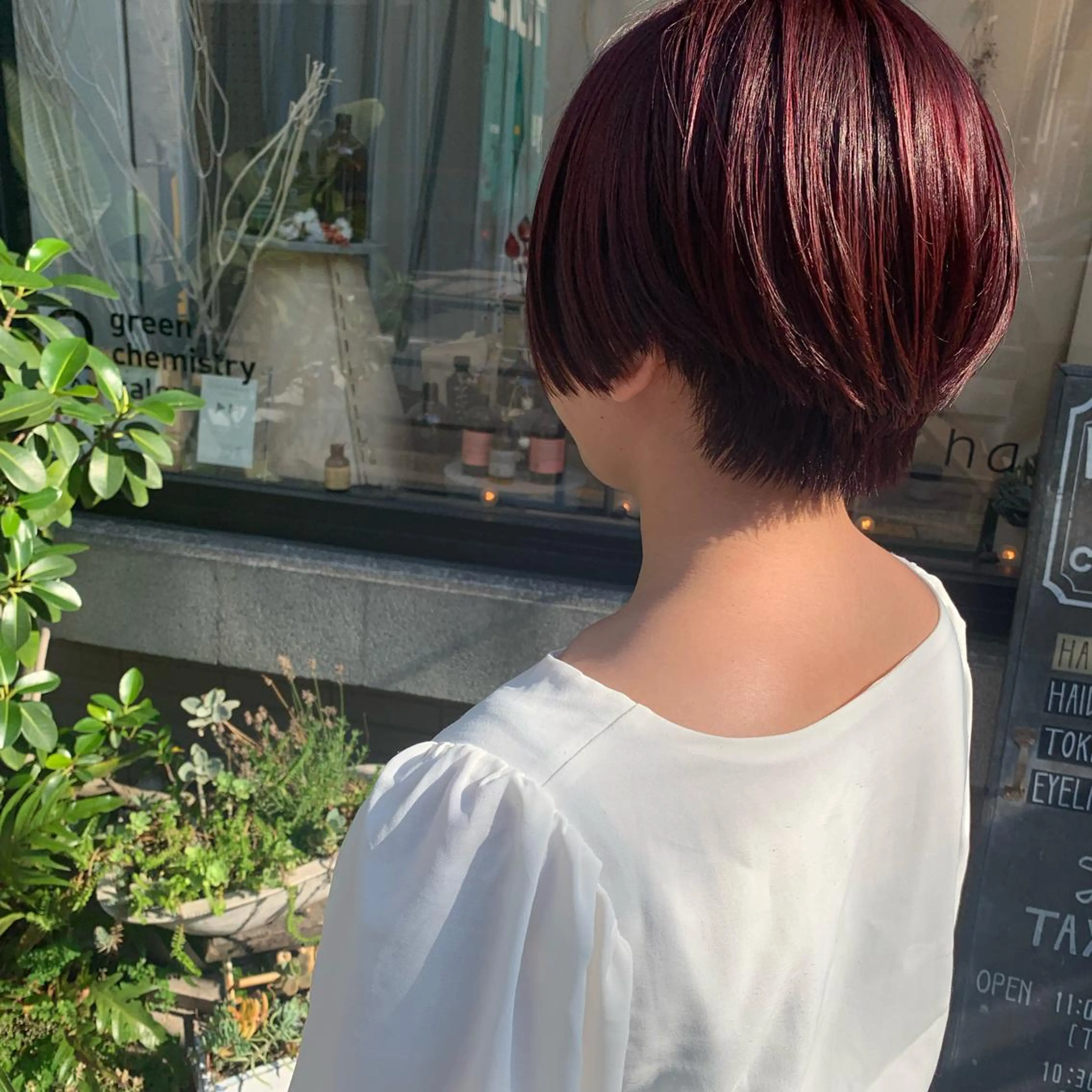 ショート 艶髪color💎髪 質改善ストレート大吉のヘアスタイル