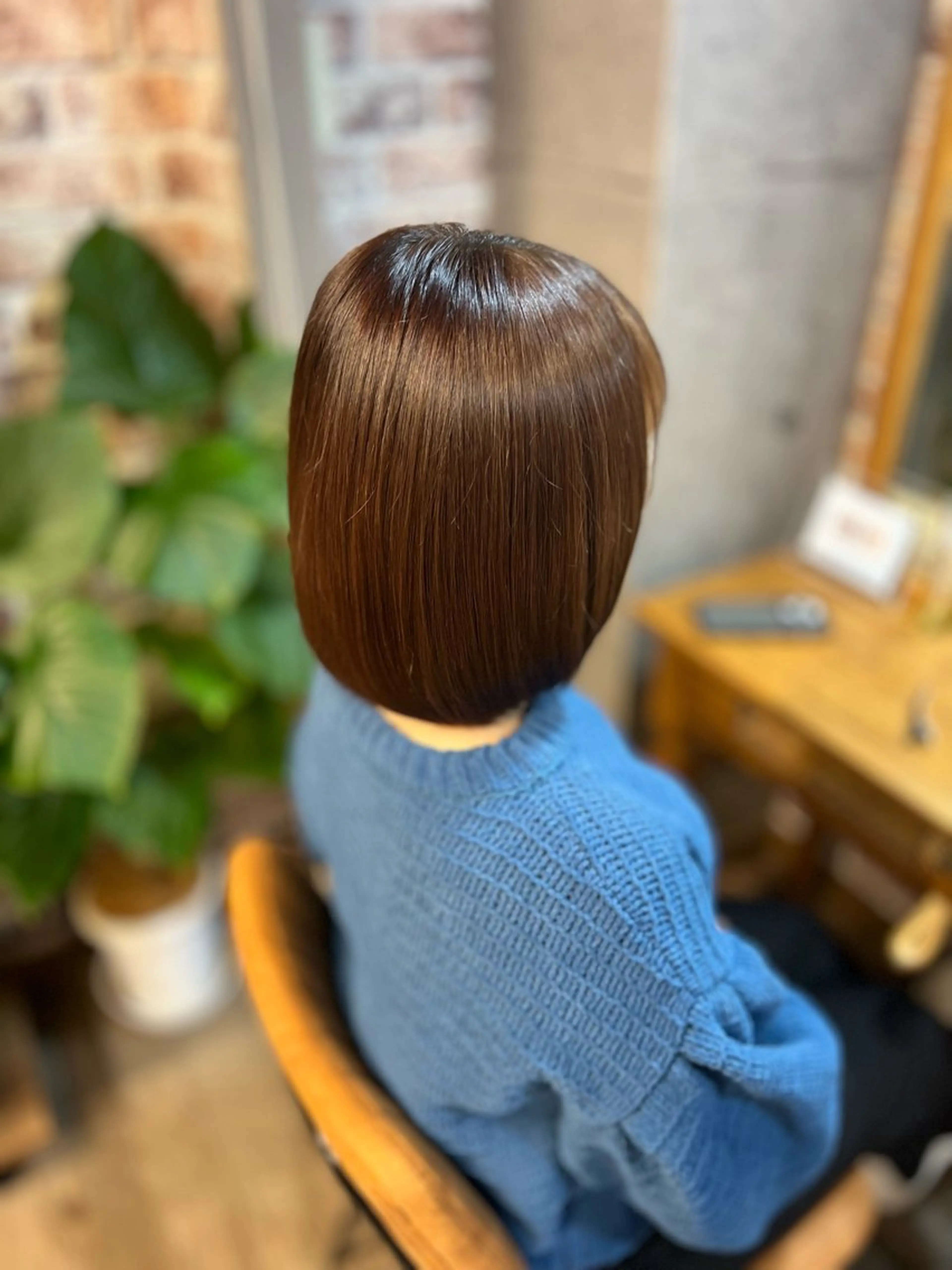 ミディアム カラー パーマ 髪質改善 トリートメント 髪質改善HALO トリートメント専門店のヘアスタイル