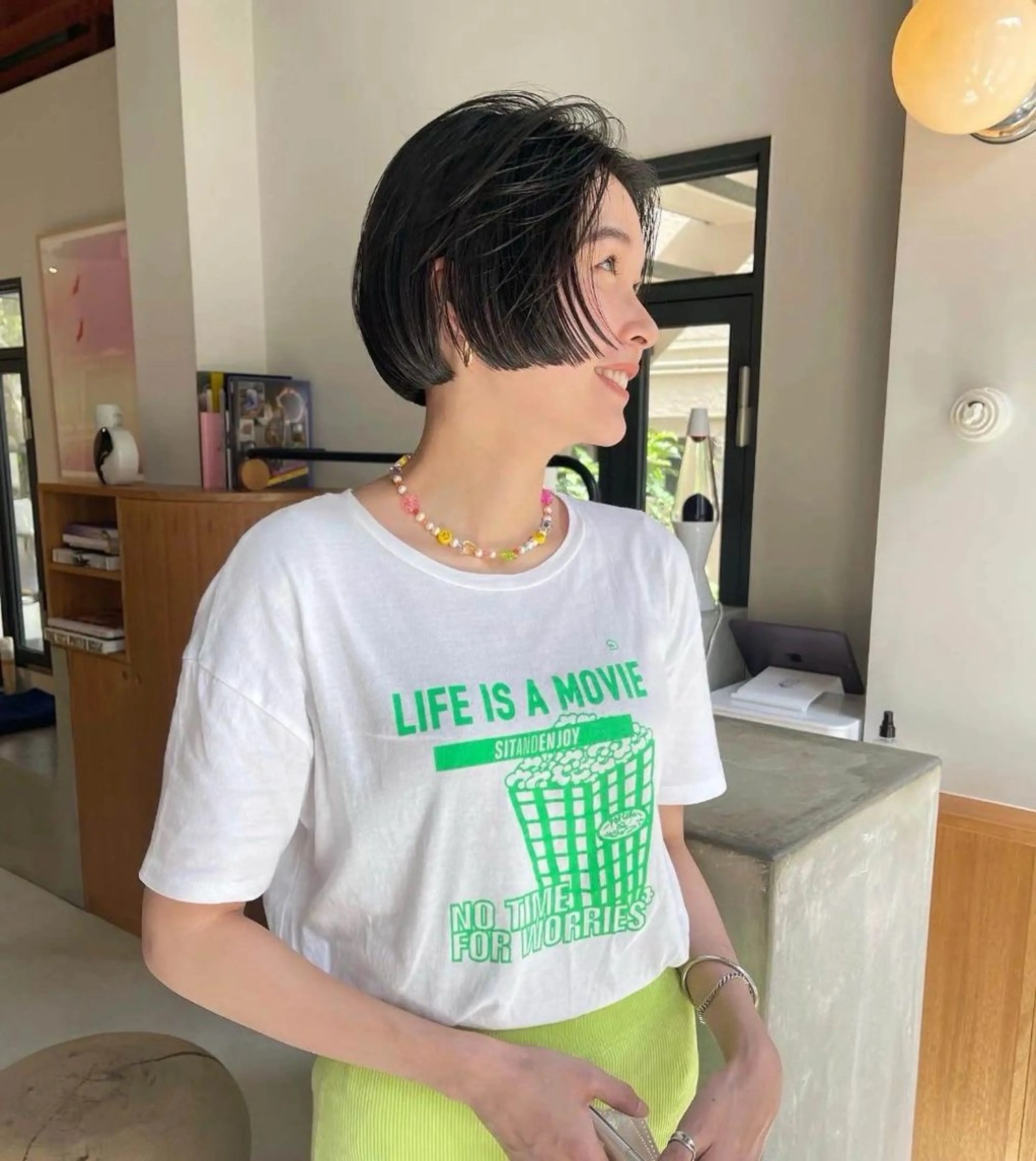 ショート ボブ カット ヘアカラー トリートメント 似合わせcut ◎ 倉橋実咲のヘアスタイル