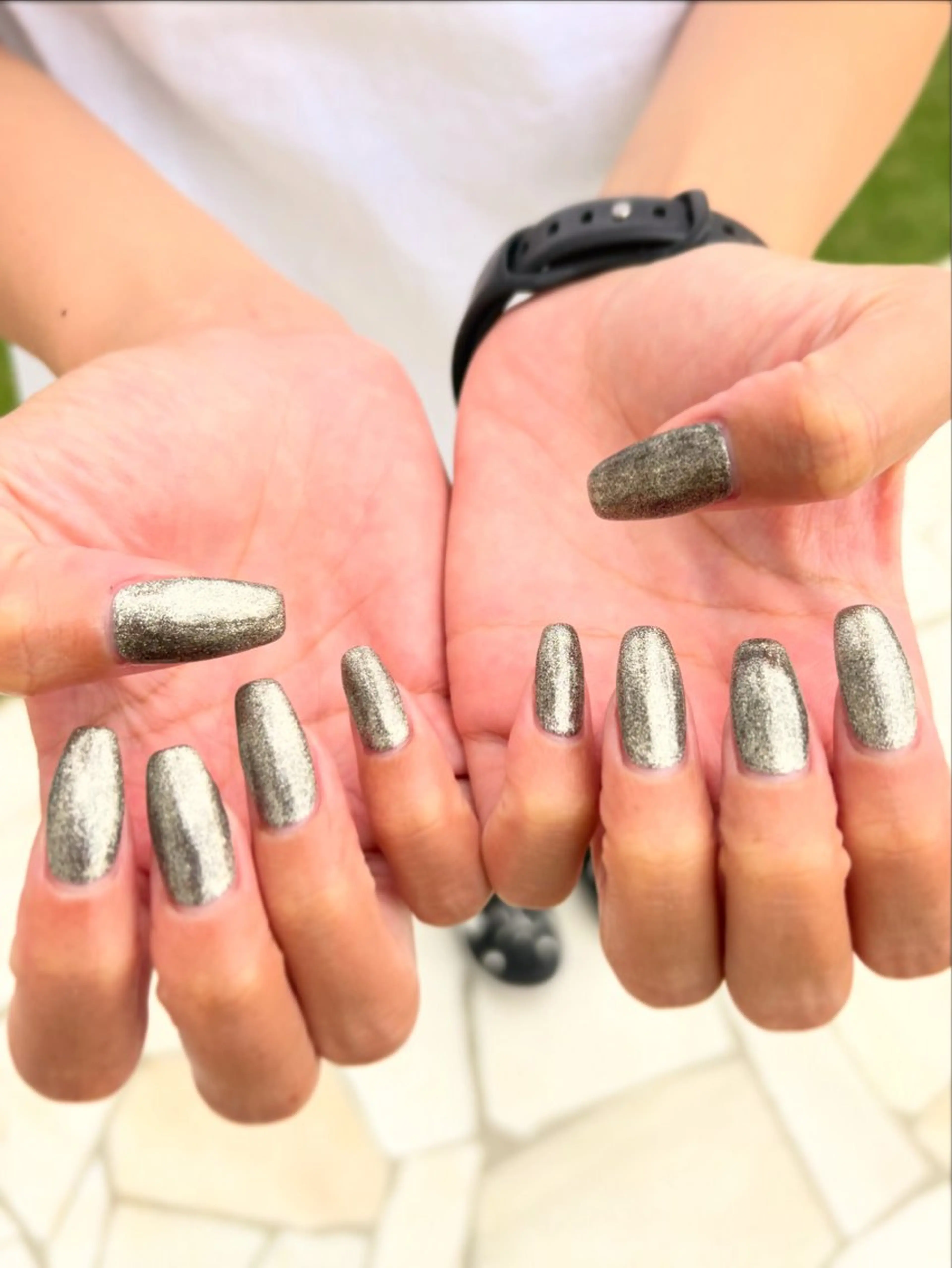 ネイル ラメ(グリッター) ワンカラーネイル nanal nailのネイルデザイン