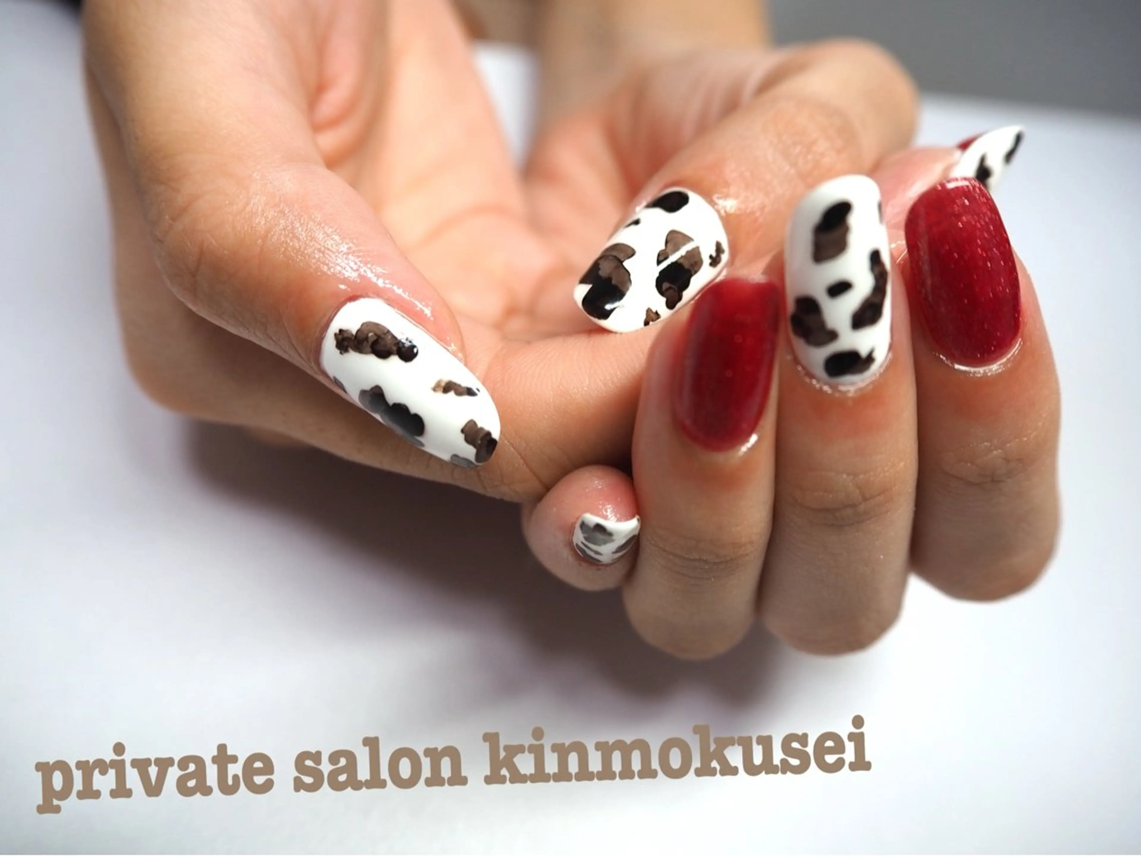 ネイル アートネイル マグネットネイル ニュアンスネイル ハンドネイル nail salon kinmokuseiのネイルデザイン