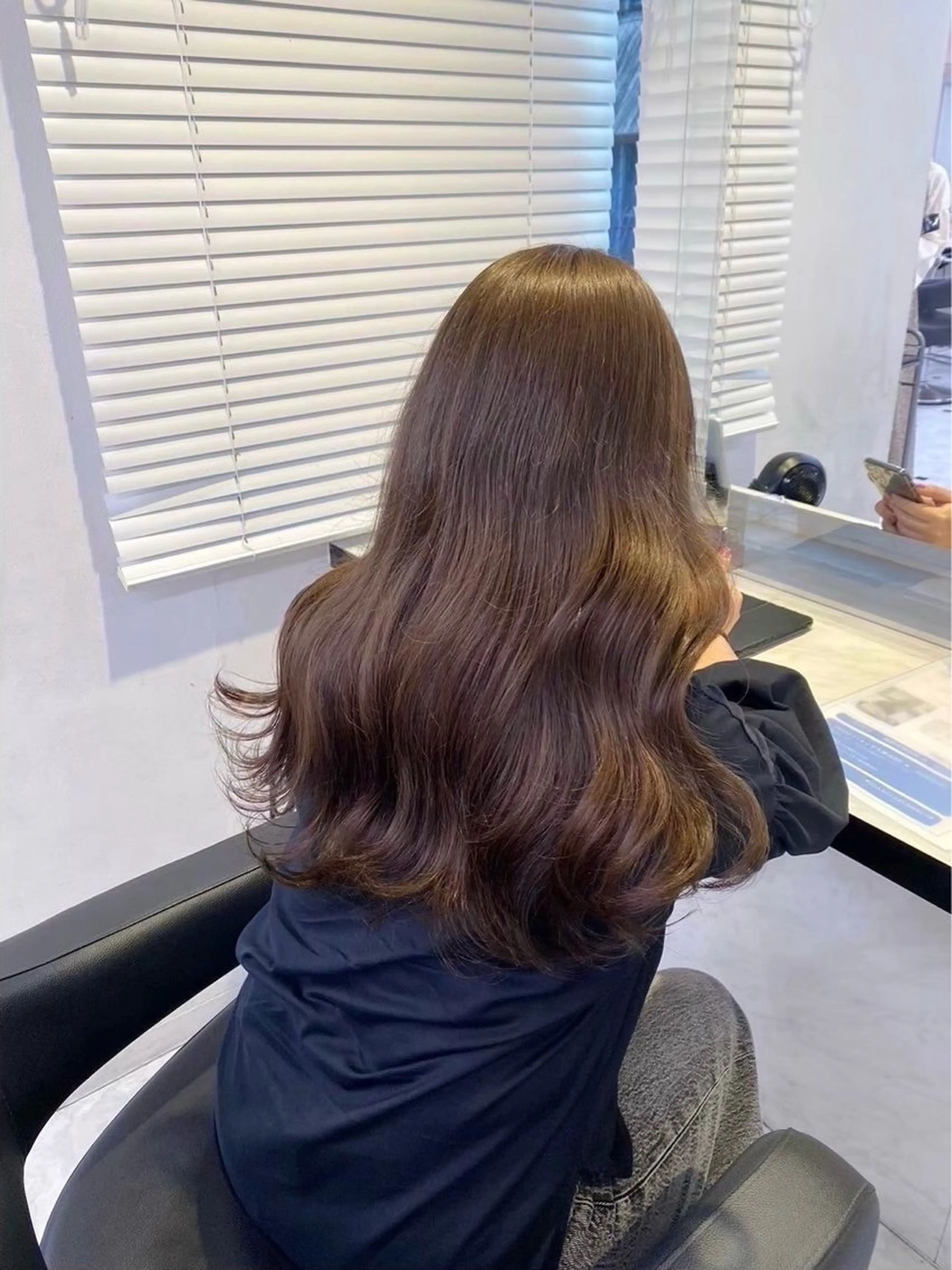 ロング カラー ヘアアレンジ 透明感ベージュ🪽 ブラウン🤎Rinのヘアスタイル