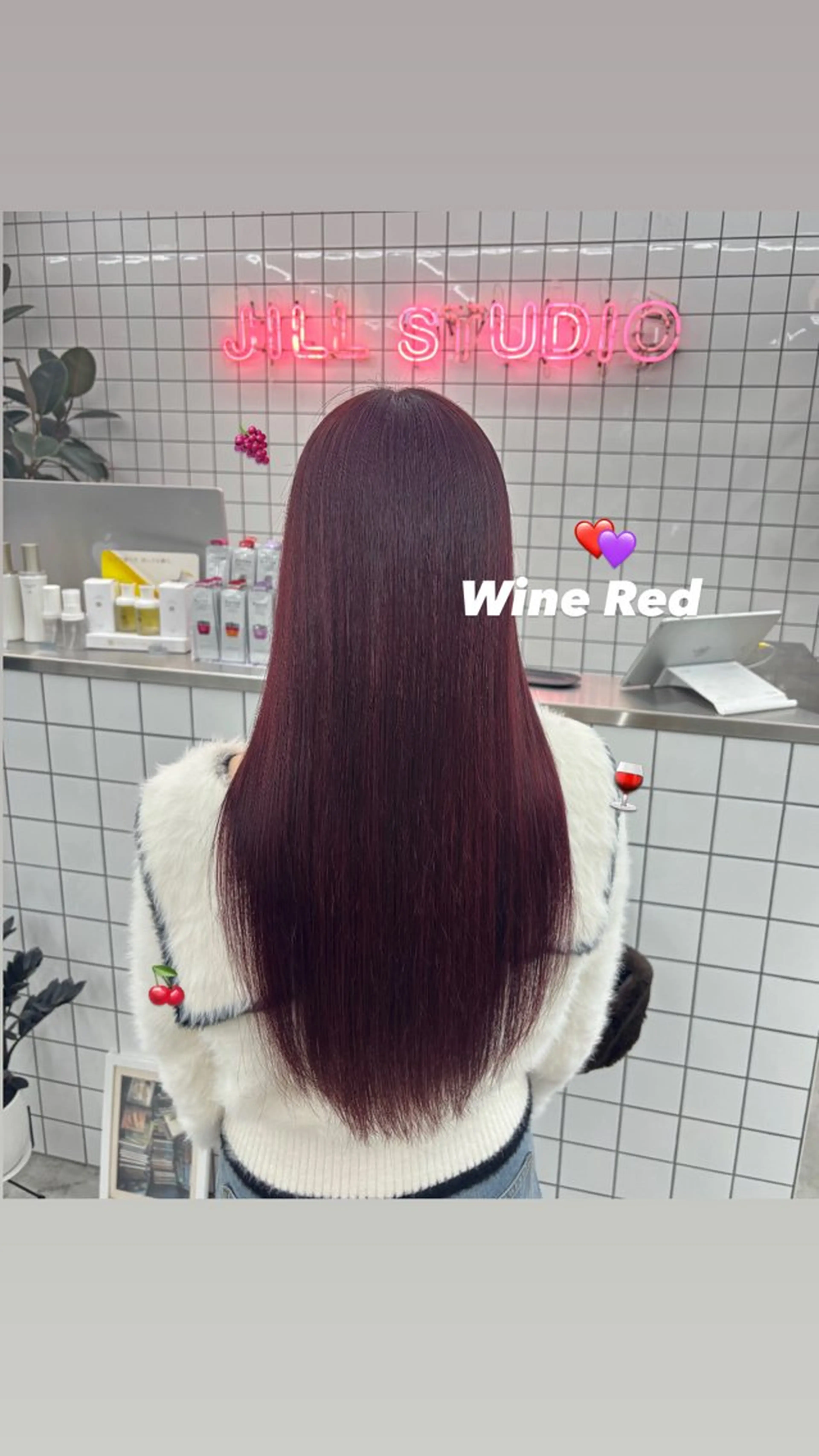 ロング カラー レッドカラー カット ヘアカラー トリートメント 🌼あいり🌼 JILLSTUDIOのヘアスタイル