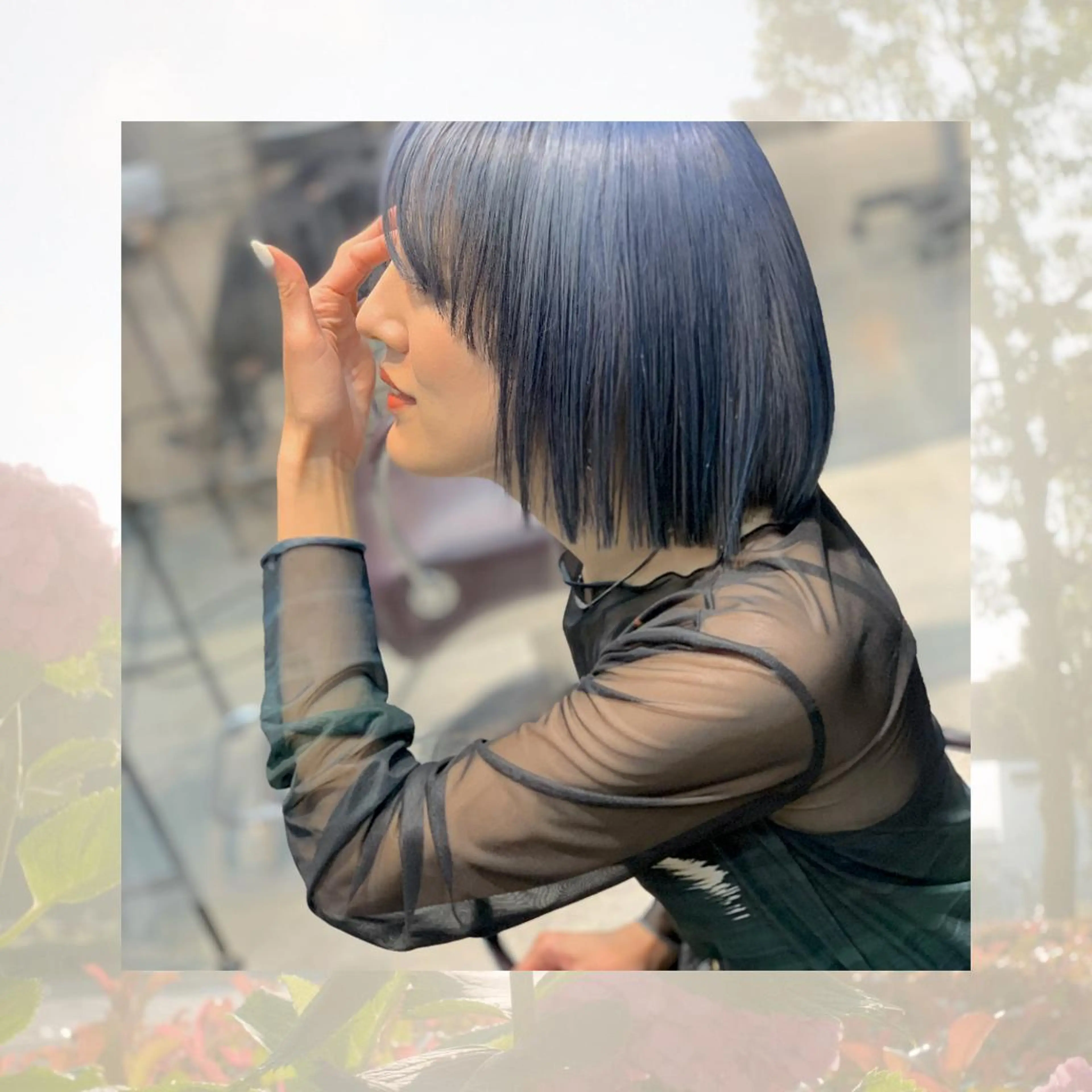 ミディアム カラー ヘアアレンジ メンズ メンズハイトーン ブルーカラー ブルージュ ダブルカラー ハイトーンカラー BRAIDS💎愛子 大人ハイライト💎のヘアスタイル