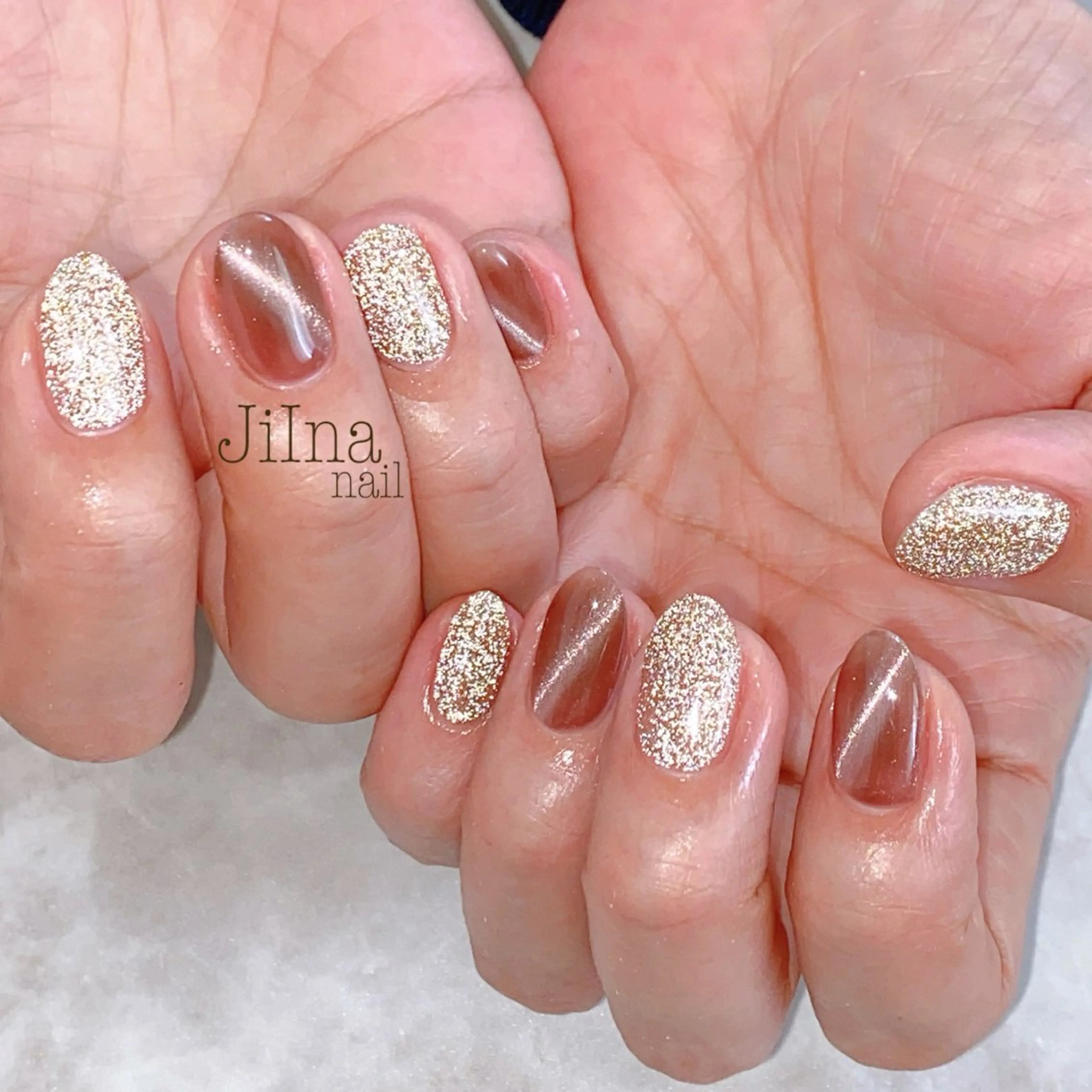 ネイル フラッシュネイル マグネットネイル JiIna nailのネイルデザイン