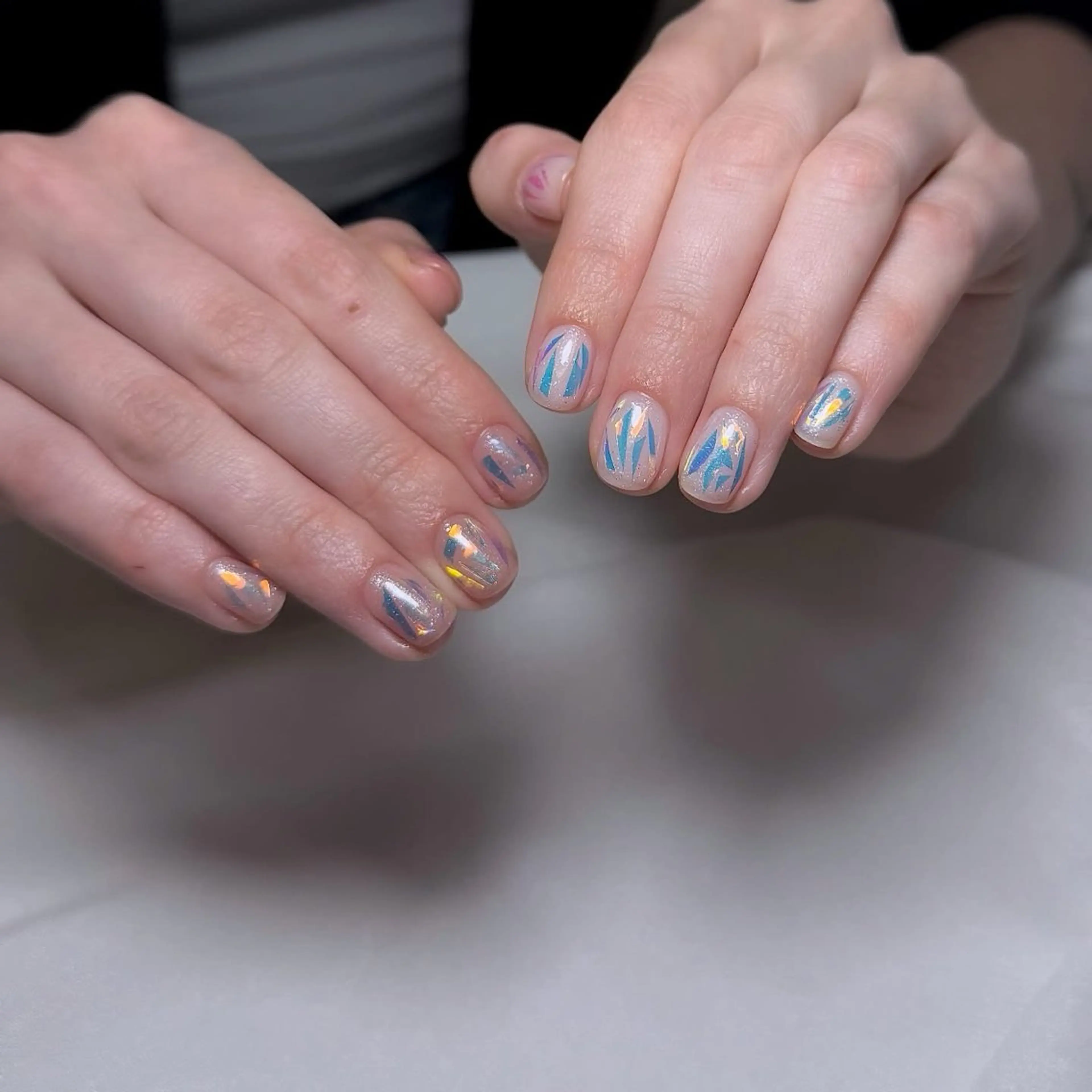 ネイル チークネイル フレンチネイル グラデーション 韓国ネイル マグネットネイル ハンドネイル Kitty1689 Kittyのネイルデザイン