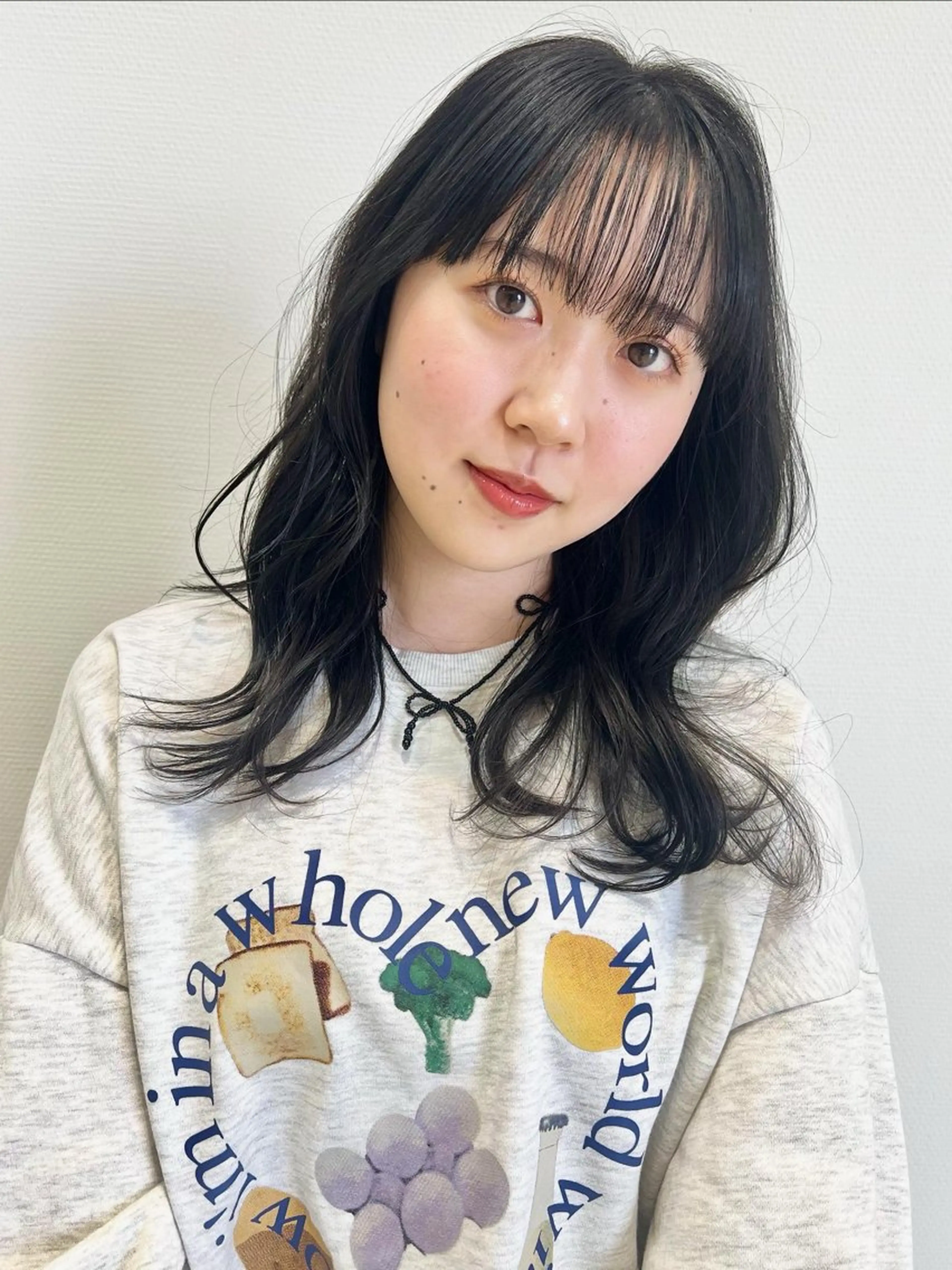 セミロング カラー カット ヘアカラー トリートメント 韓国風スタイル 🍓MIZUKI🍓のヘアスタイル