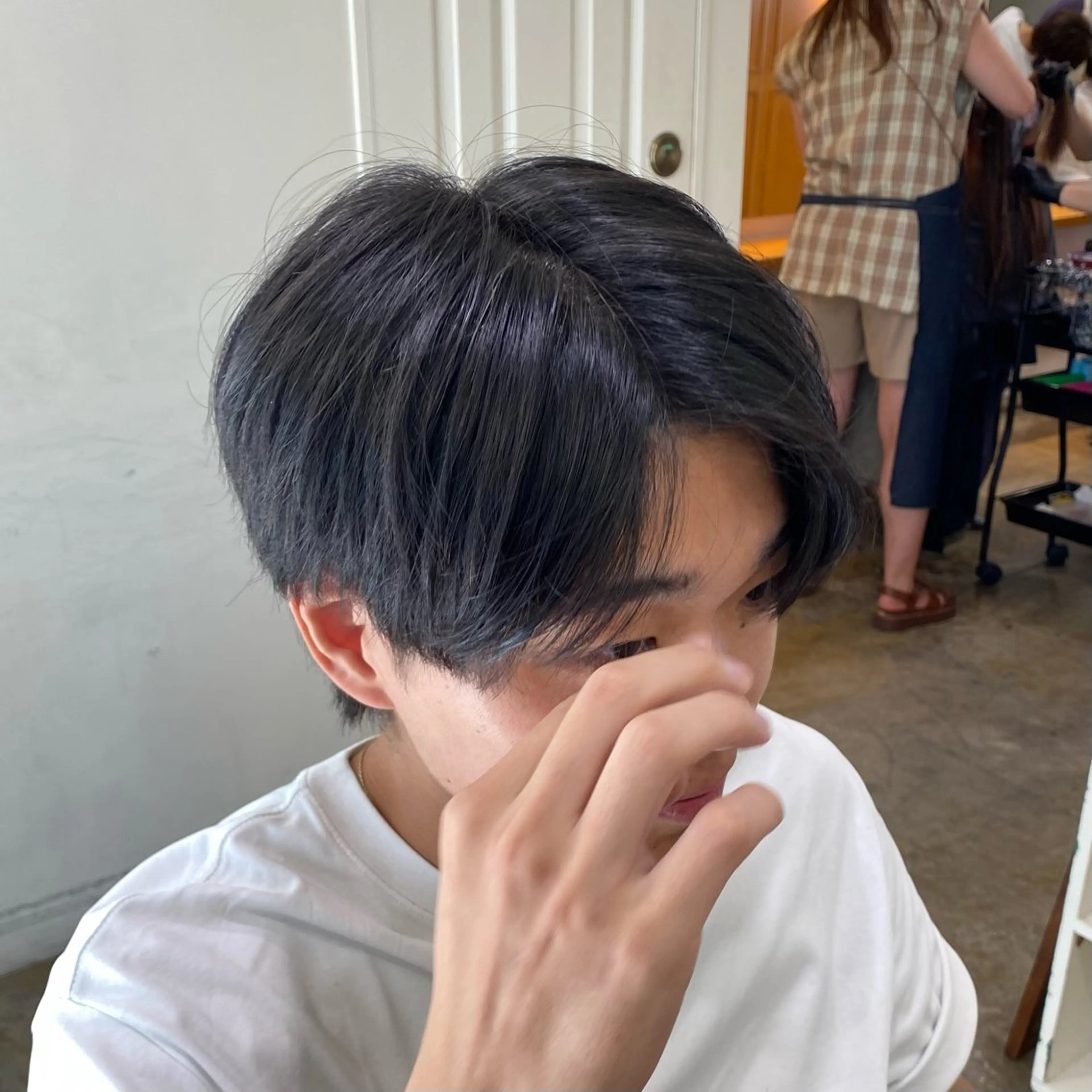 ショート メンズ カット トリートメント レイヤーボブ/ 艶カラー/サナ🌼のヘアスタイル