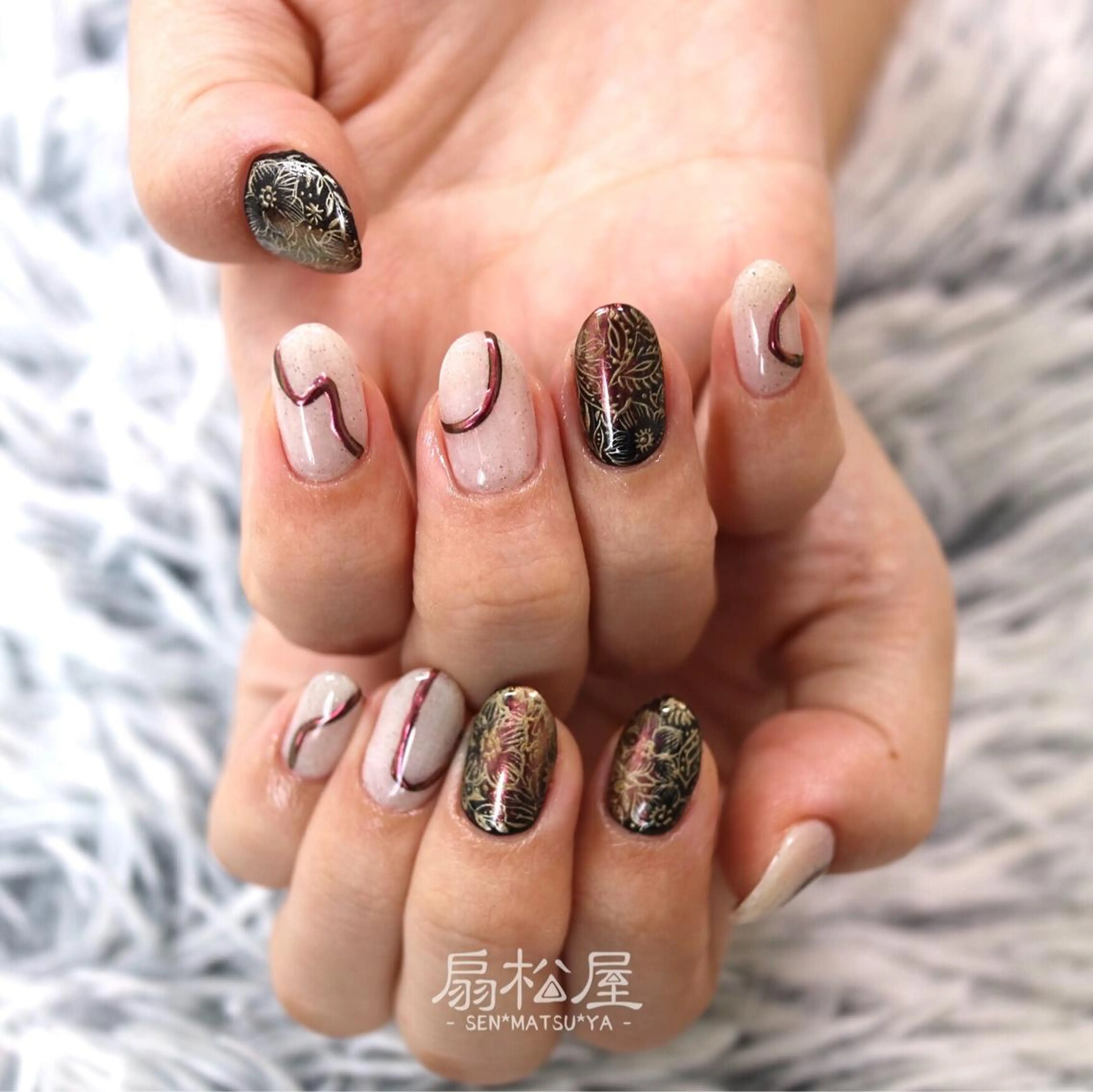 ネイル 扇松屋 marie.nのネイルデザイン