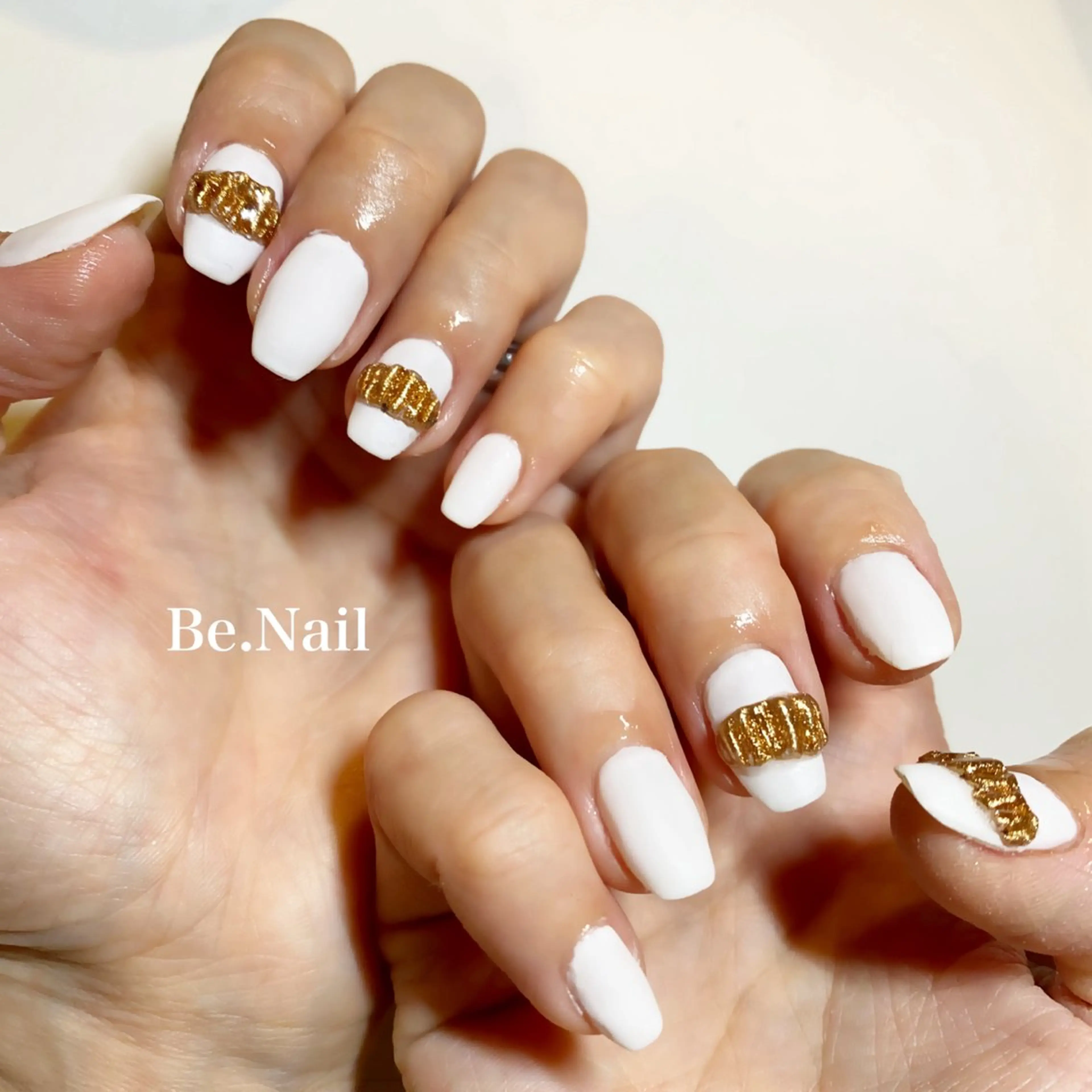 ネイル ジェルネイル マットネイル ミラーネイル シンプルネイル 夏ネイル Be. Nailのネイルデザイン