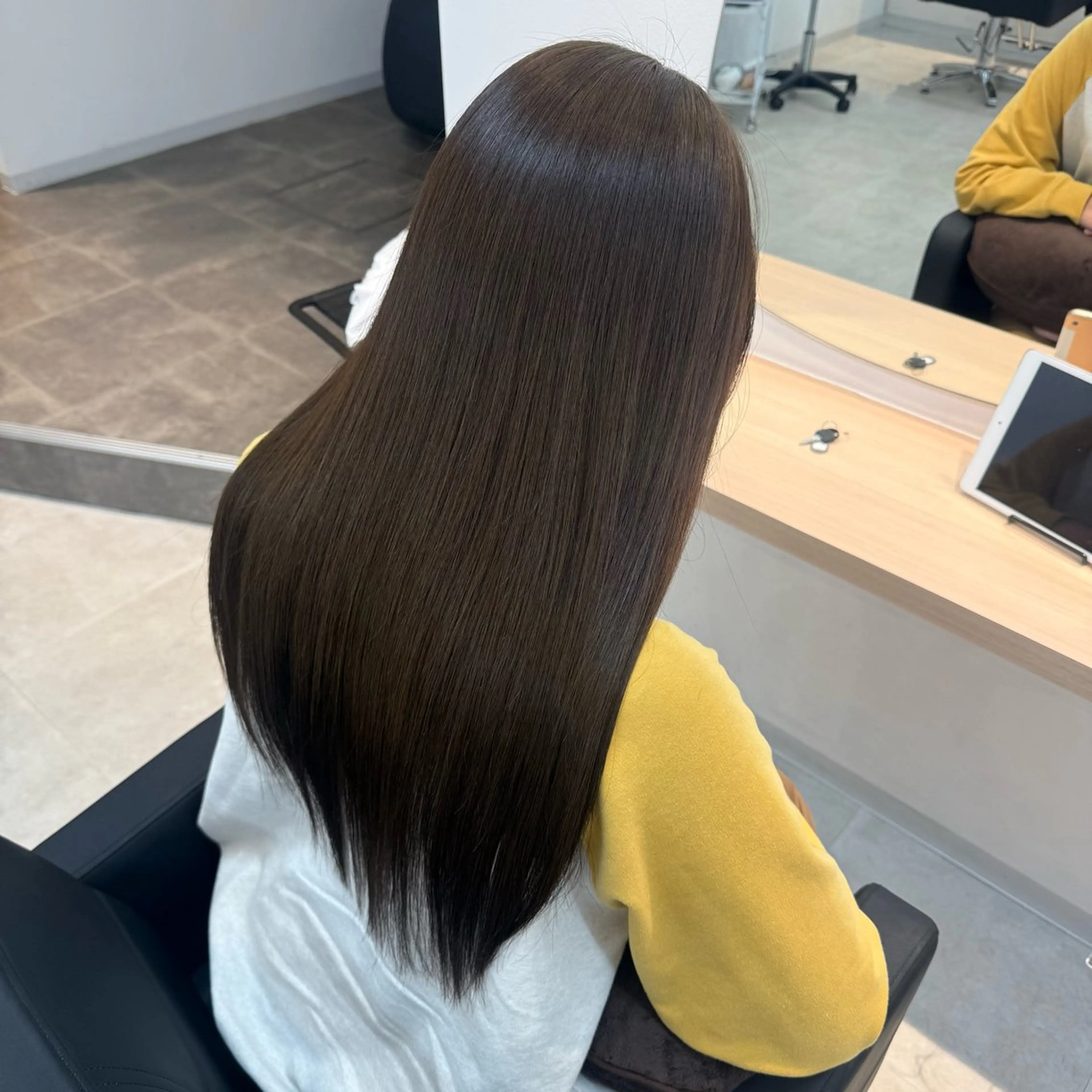 ロング カラー ブリーチ 縮毛/あすか🐯のヘアスタイル