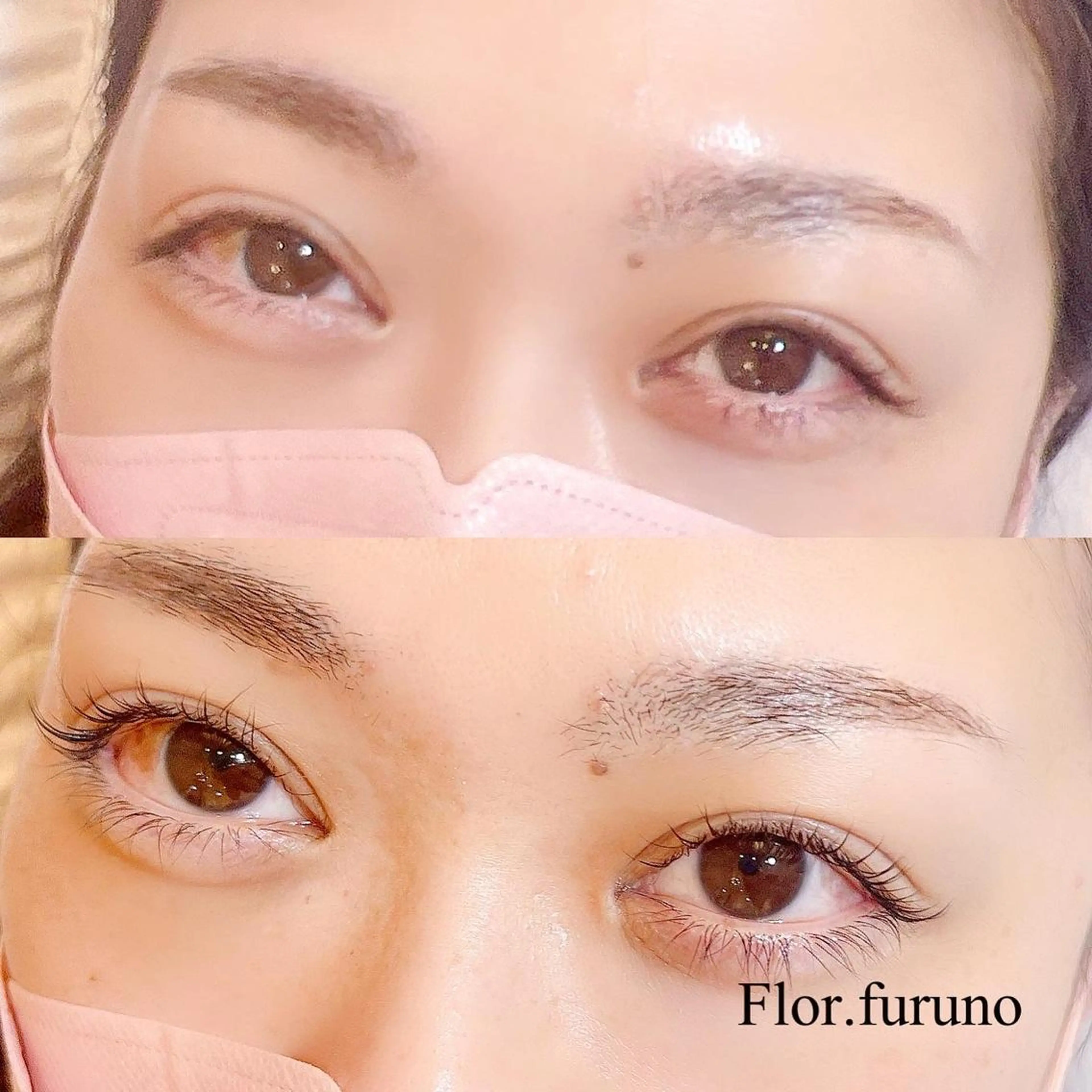 マツエク・マツパ アイブロウ パリジェンヌラッシュリフト マツパ Flor上大岡 ＊フルノ リナ＊のマツエク・マツパデザイン