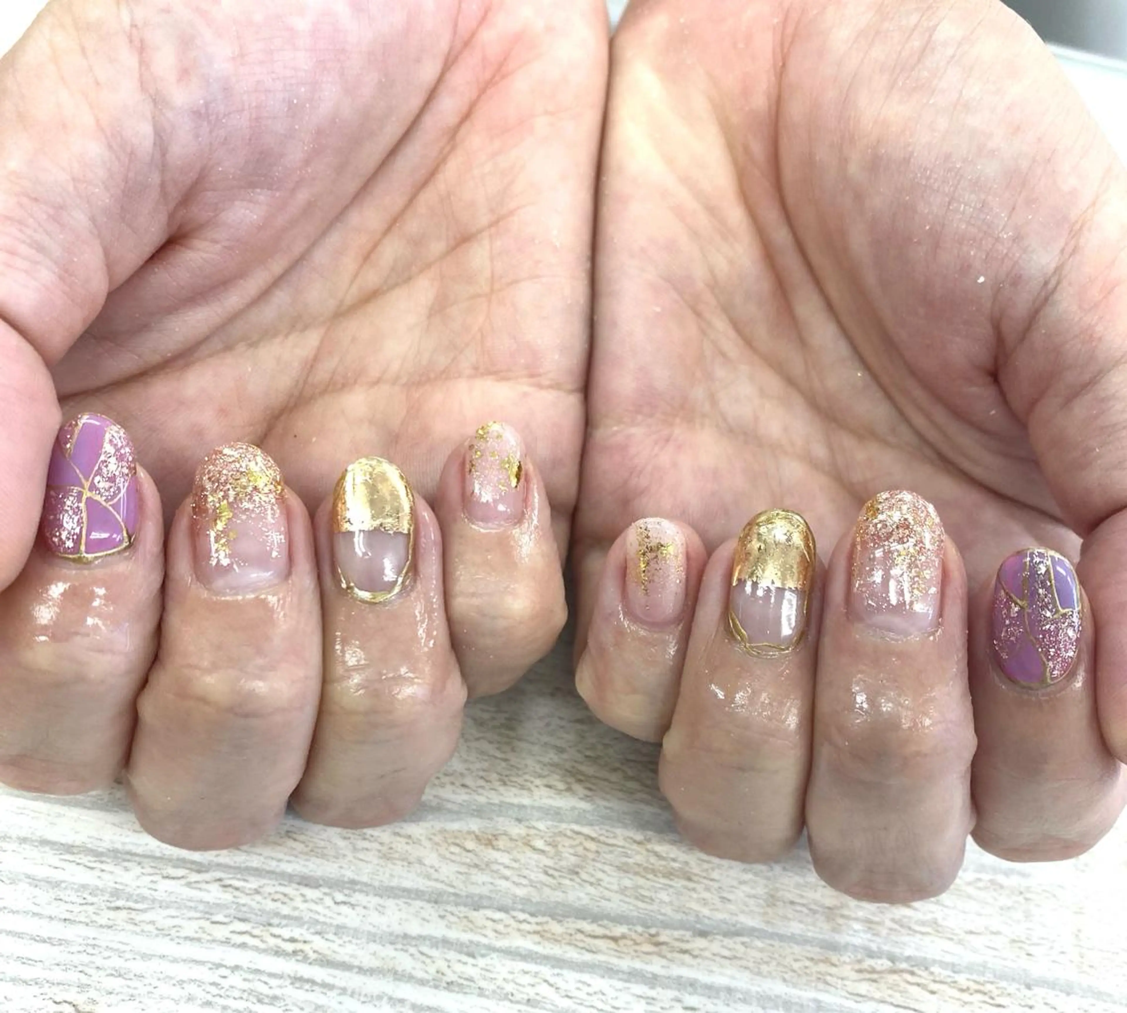 ネイル ニュアンスネイル ピンク Dolce.Nail 柏店のネイルデザイン