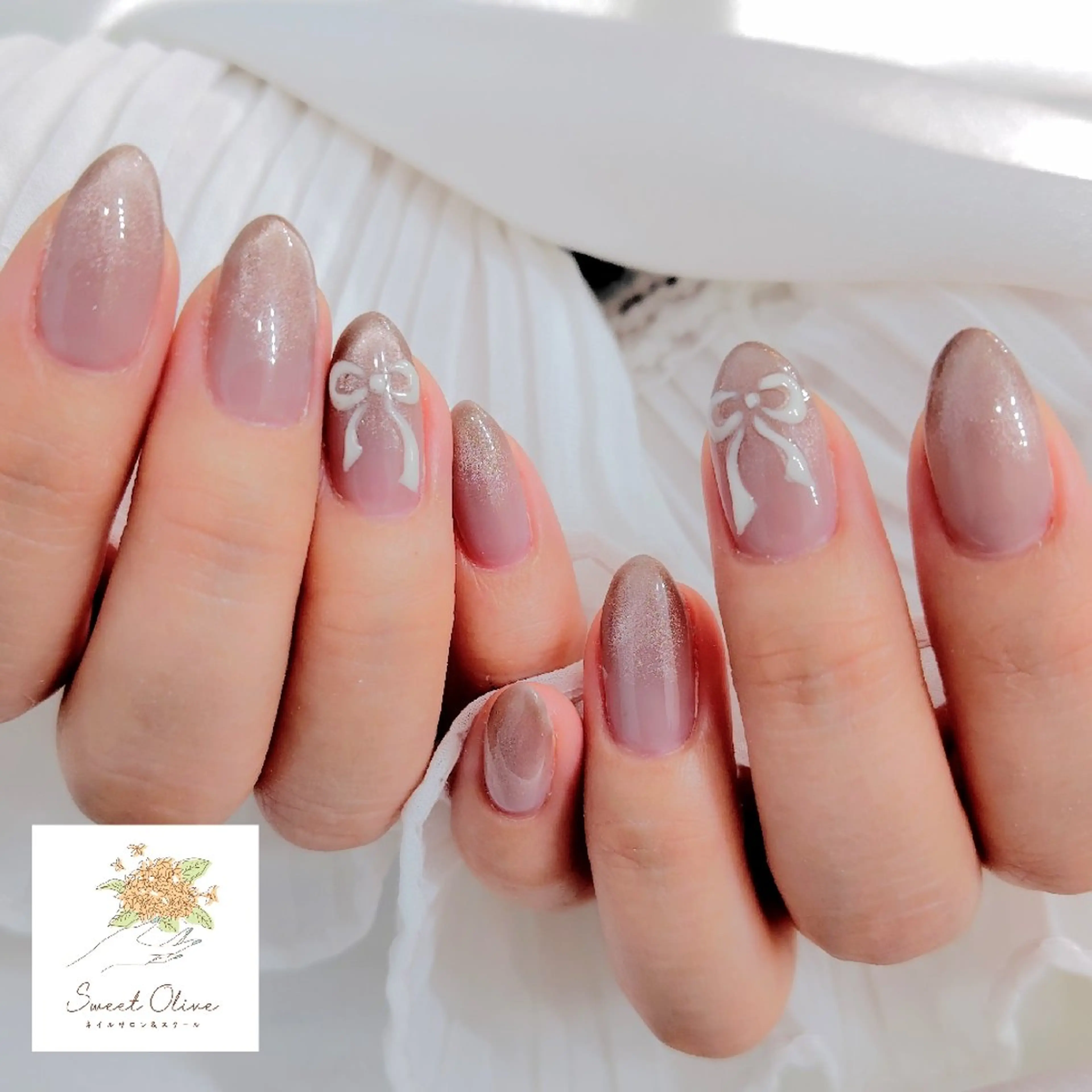 ネイル 持ち込み ハンドネイル SweetOlive オーナー（春日部市）のネイルデザイン