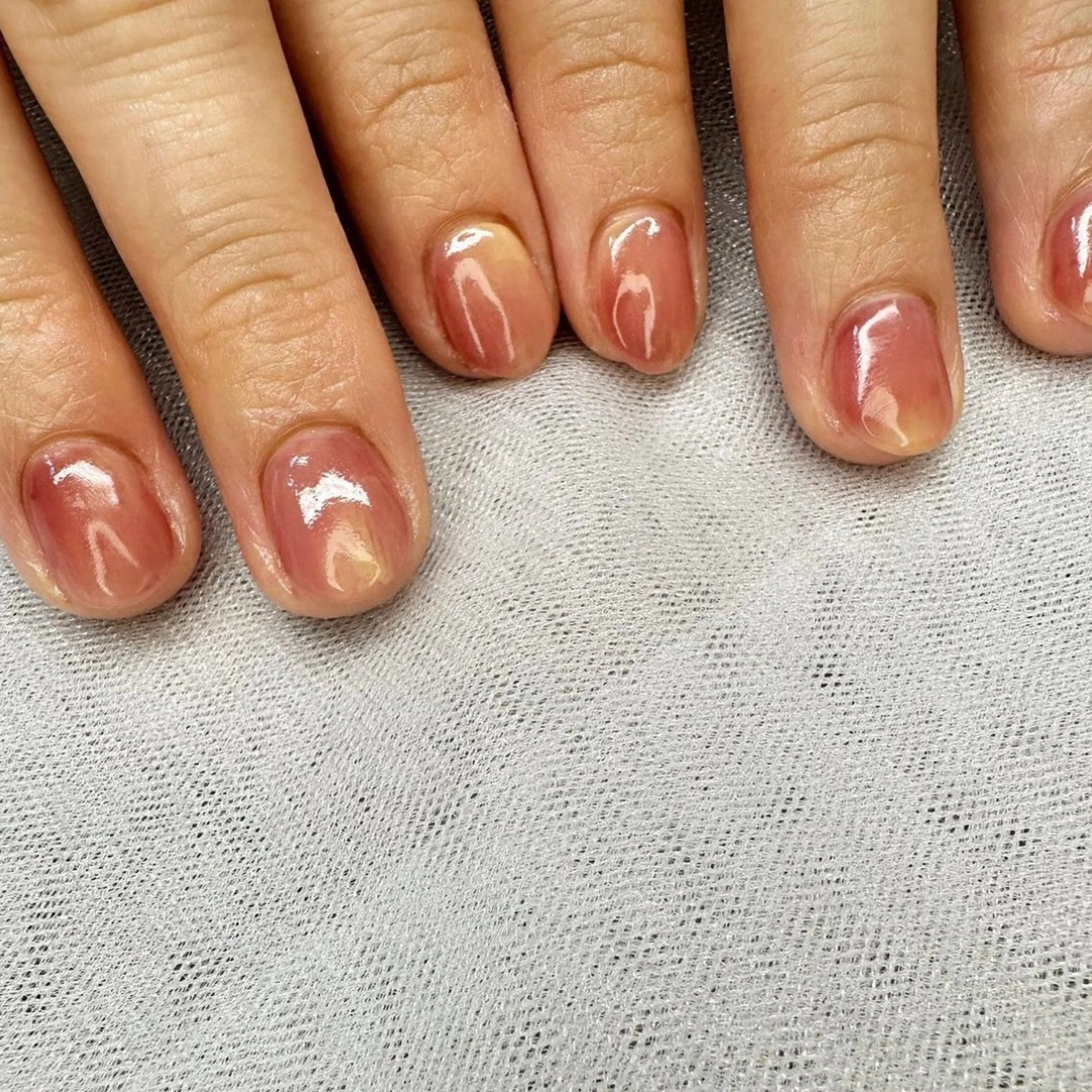 ネイル クリアネイル 氷ネイル・うるうるネイル 韓国ネイル ニュアンスネイル 冬ネイル 🪞KAPE NAIL 🪞のネイルデザイン