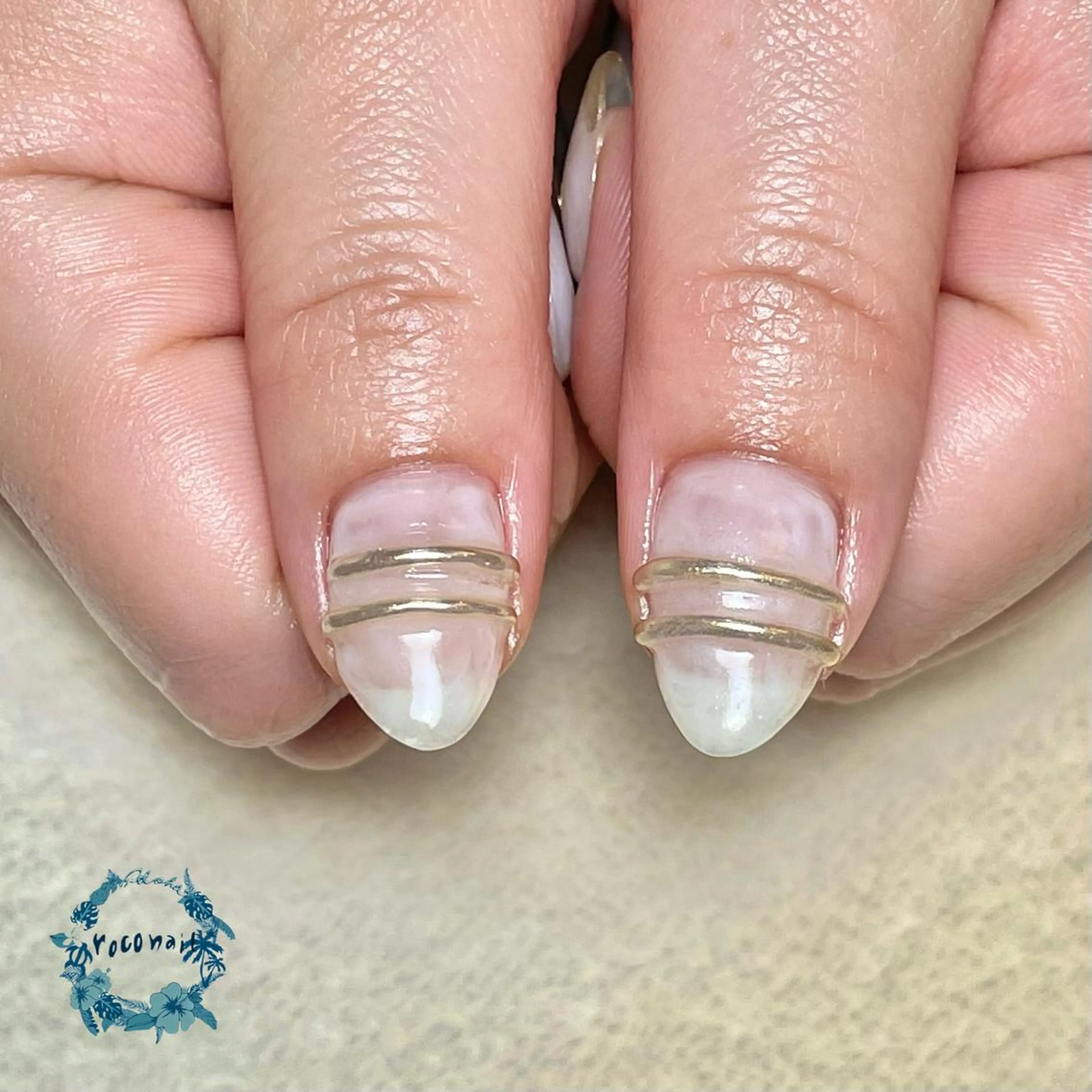 ネイル ニュアンスネイル ハンドネイル roconail ヒロコのネイルデザイン