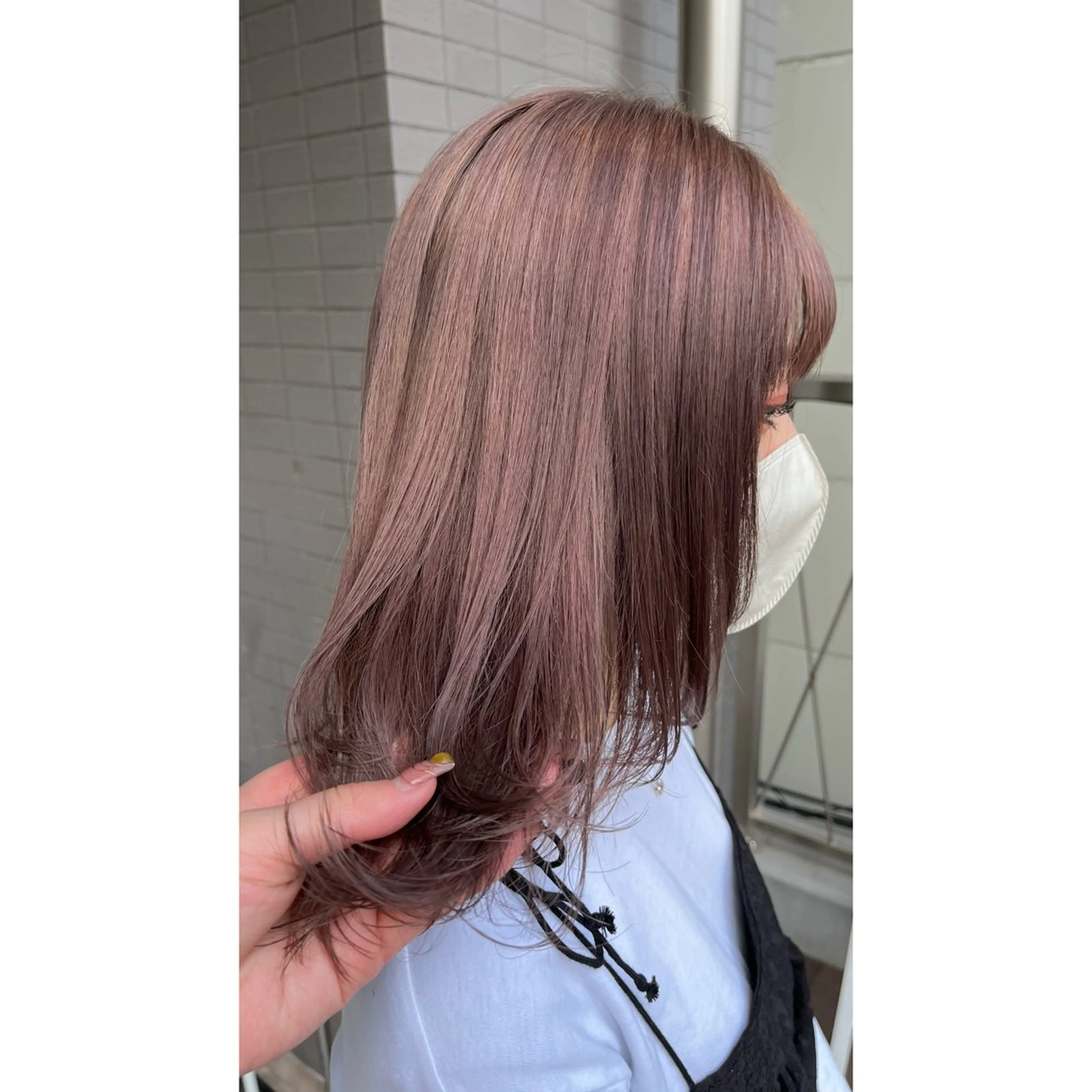 ミディアム カラー ヘアカラー トリートメント 梅田/髪質改善カラー ❄︎ mikiのヘアスタイル