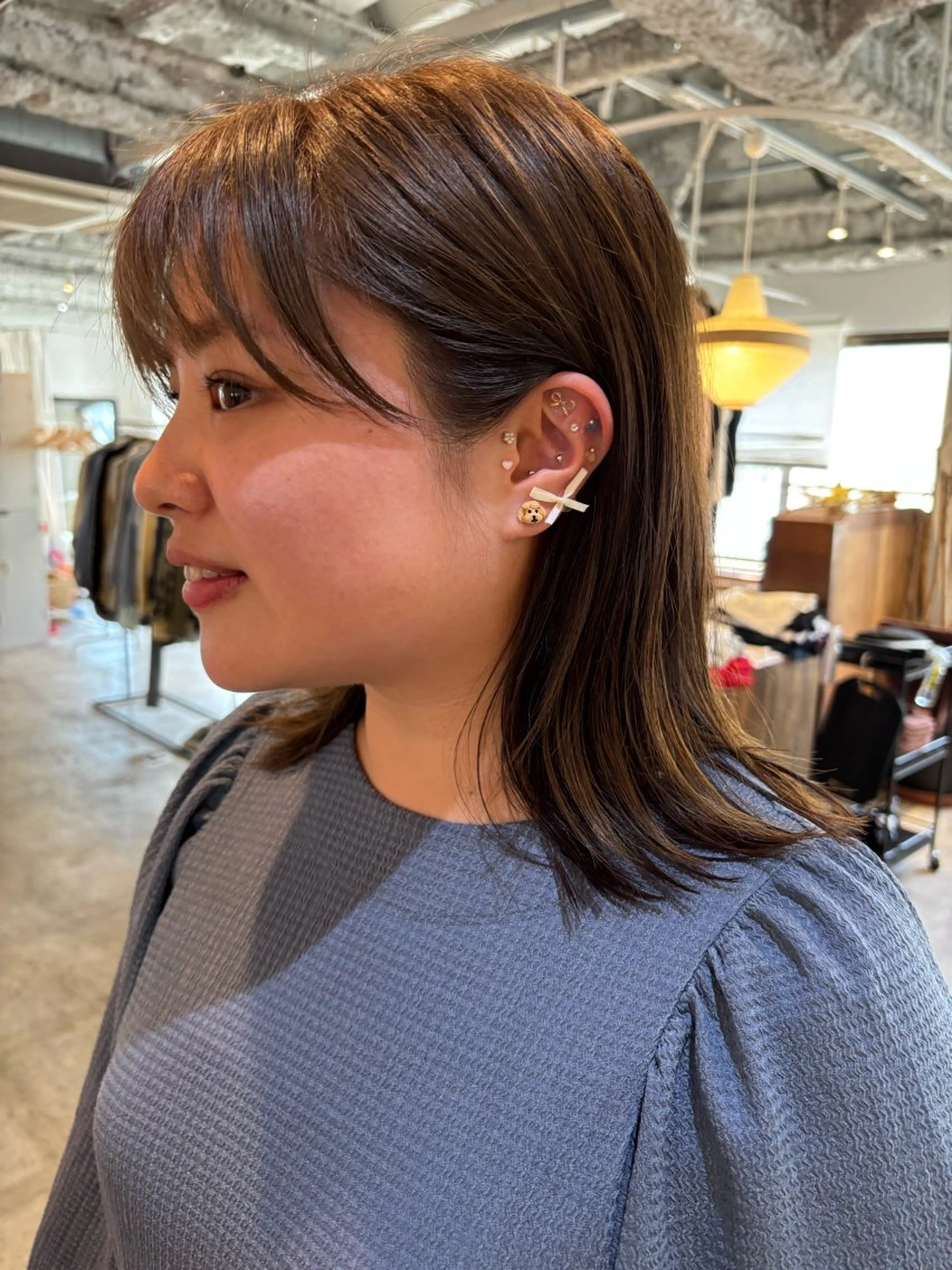 ミディアム カラー カット ヘアカラー トリートメント Hayashi Shioriのヘアスタイル