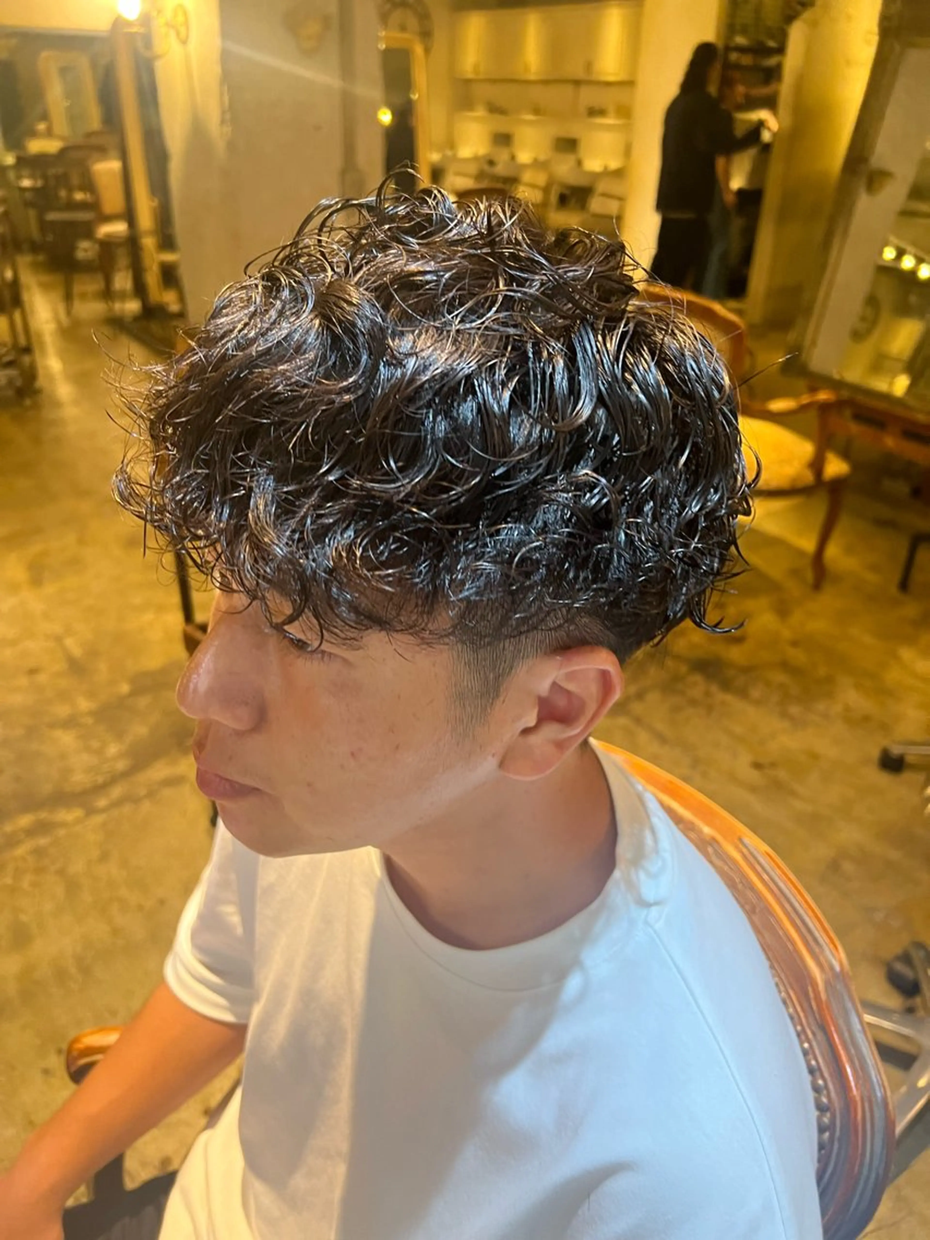 メンズ スペインカール サンティエ都通店所属・永山 萌文のヘアスタイル