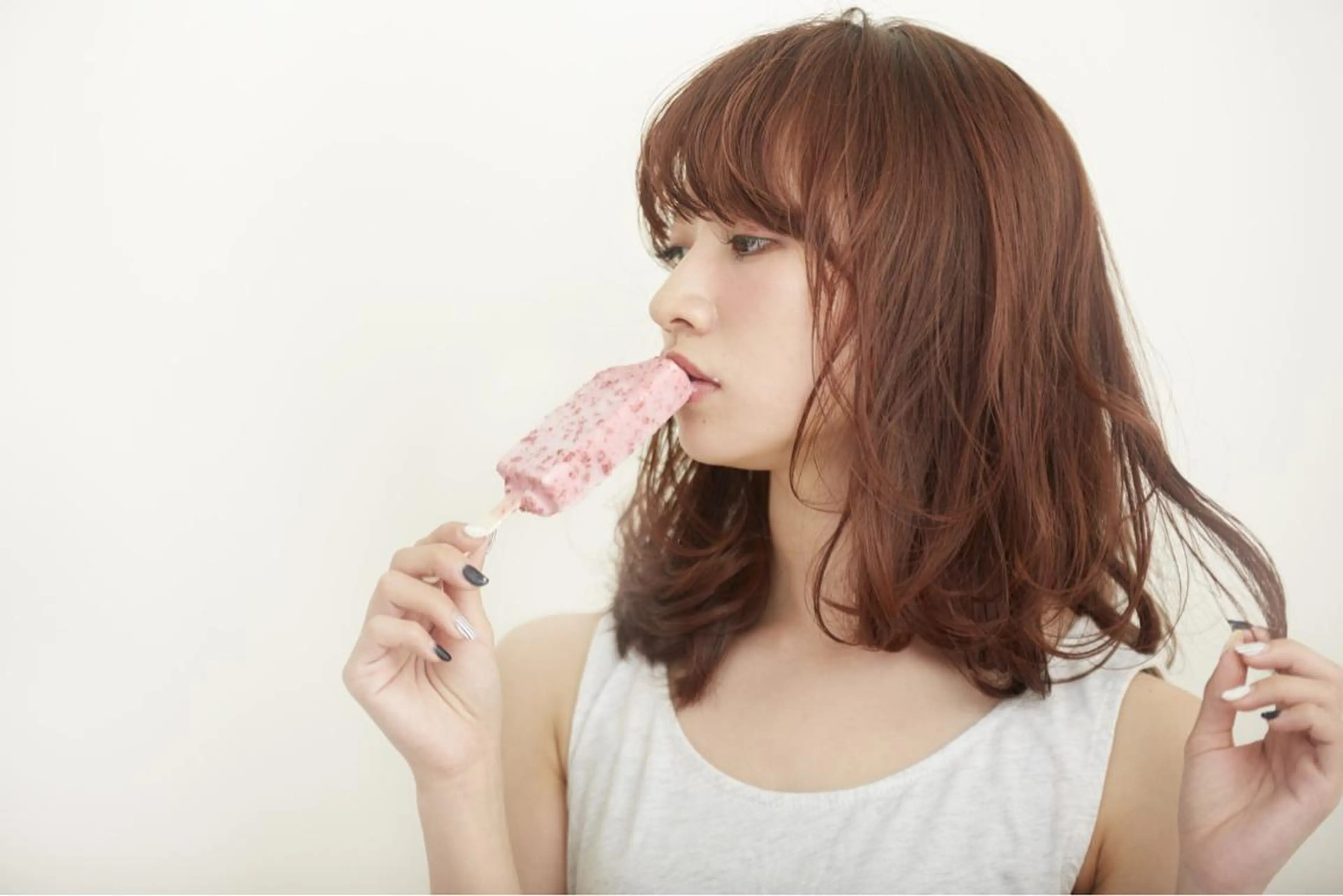 ミディアム セミロング カラー パーマ 💁‍♂️メンズカッ トパーマ💈大田涼華のヘアスタイル