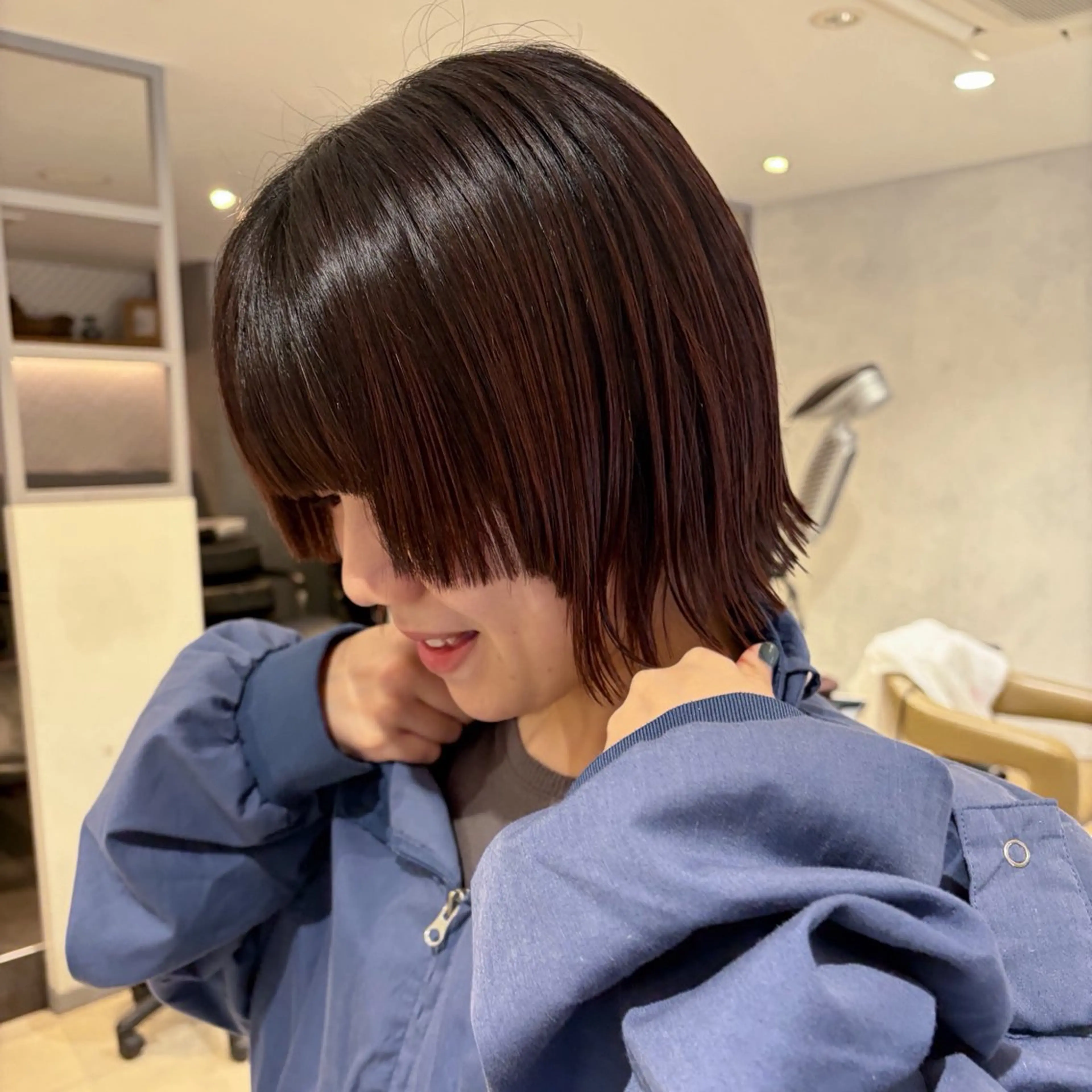 ショート カラー カット ヘアカラー トリートメント 🦖ミニボブ/ボブ /MOEKA🦕のヘアスタイル