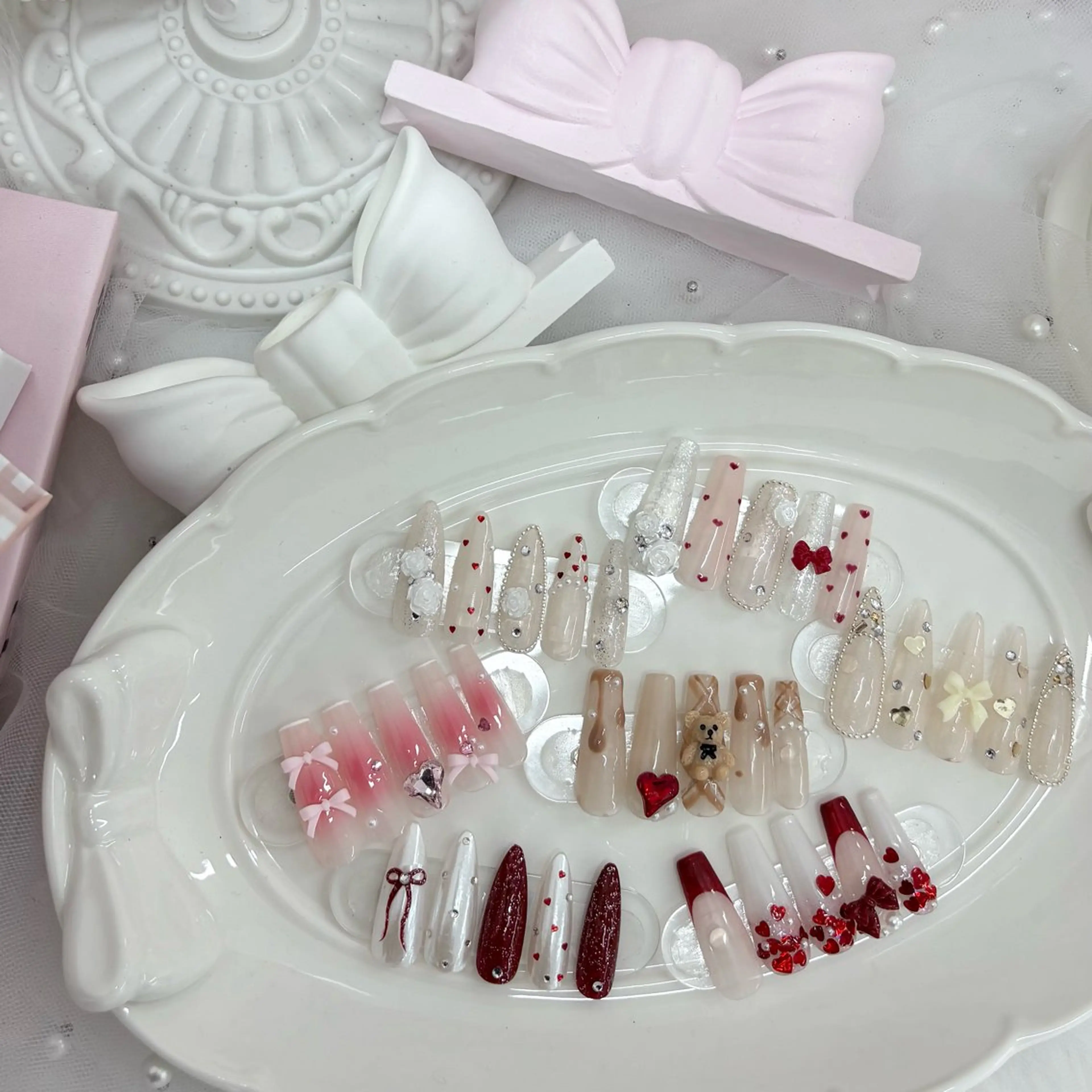 ネイル バレンタイン 心斎橋/アメ村 ネイルYUZUHAのネイルデザイン