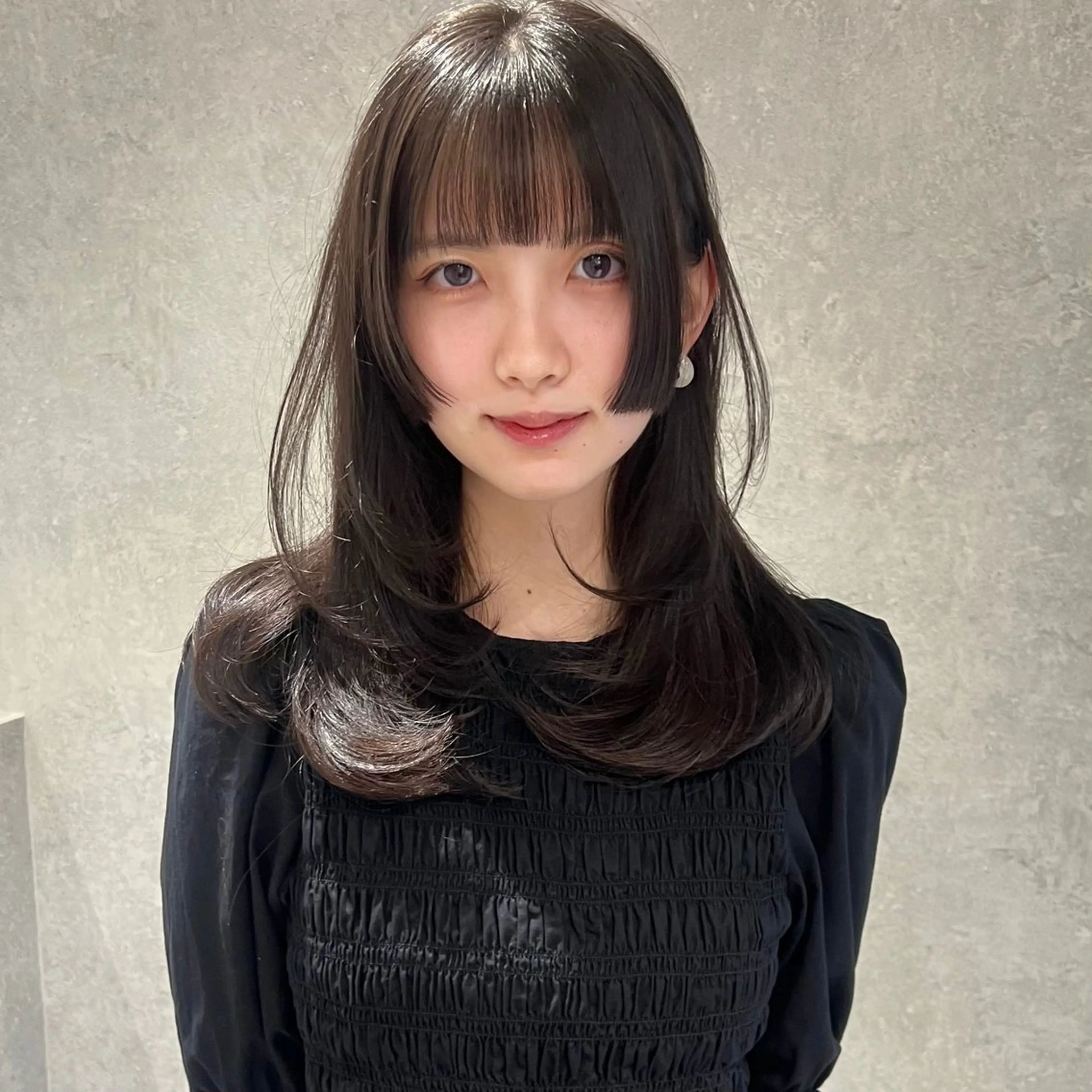 ロング 姫カット レイヤーカット AI TOKYO　S所属・mizuki 【韓国レイヤー】のヘアスタイル