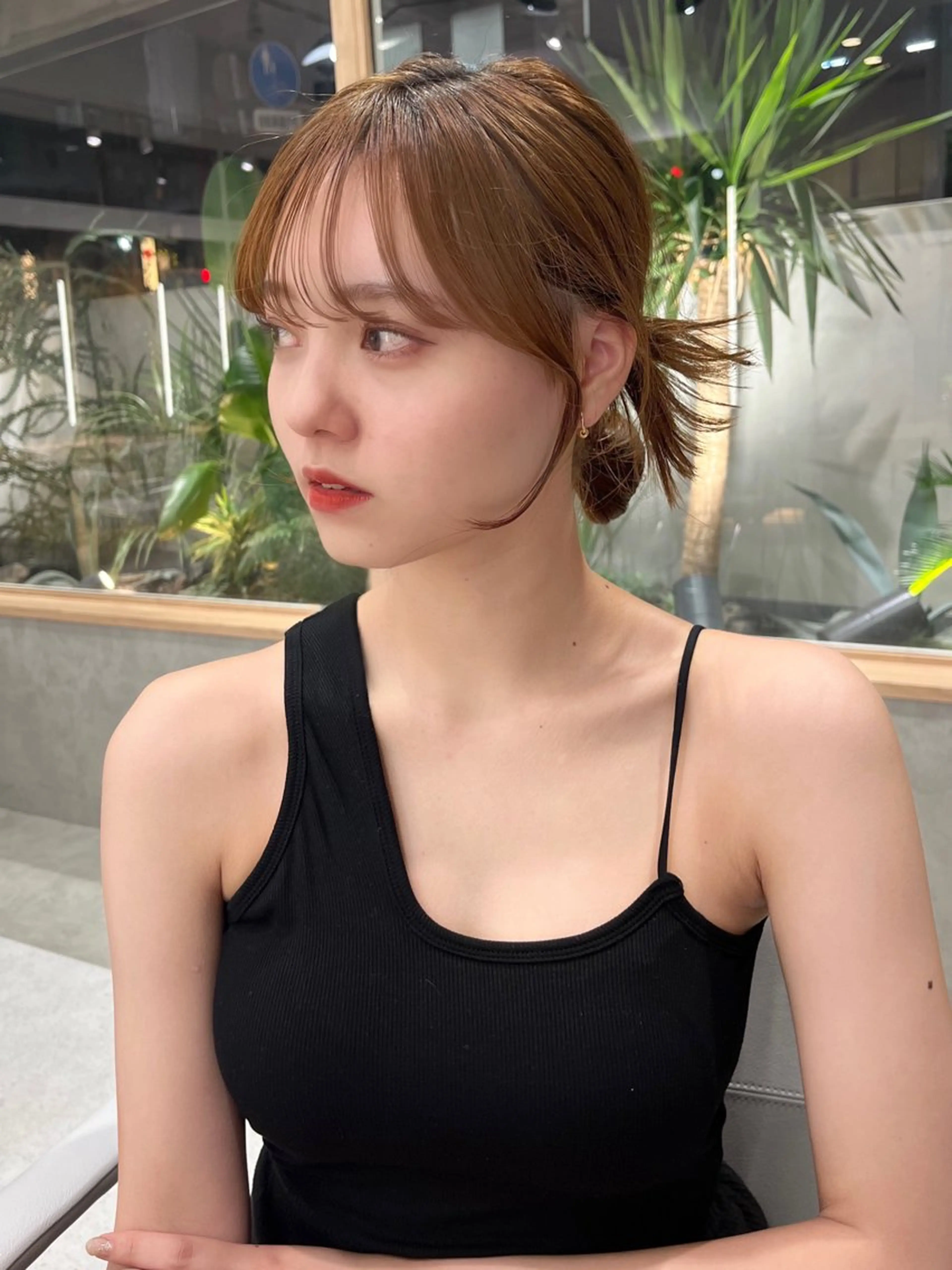 ミディアム 韓国ヘア/耳ツボジュ エリー♡ayumuのヘアスタイル