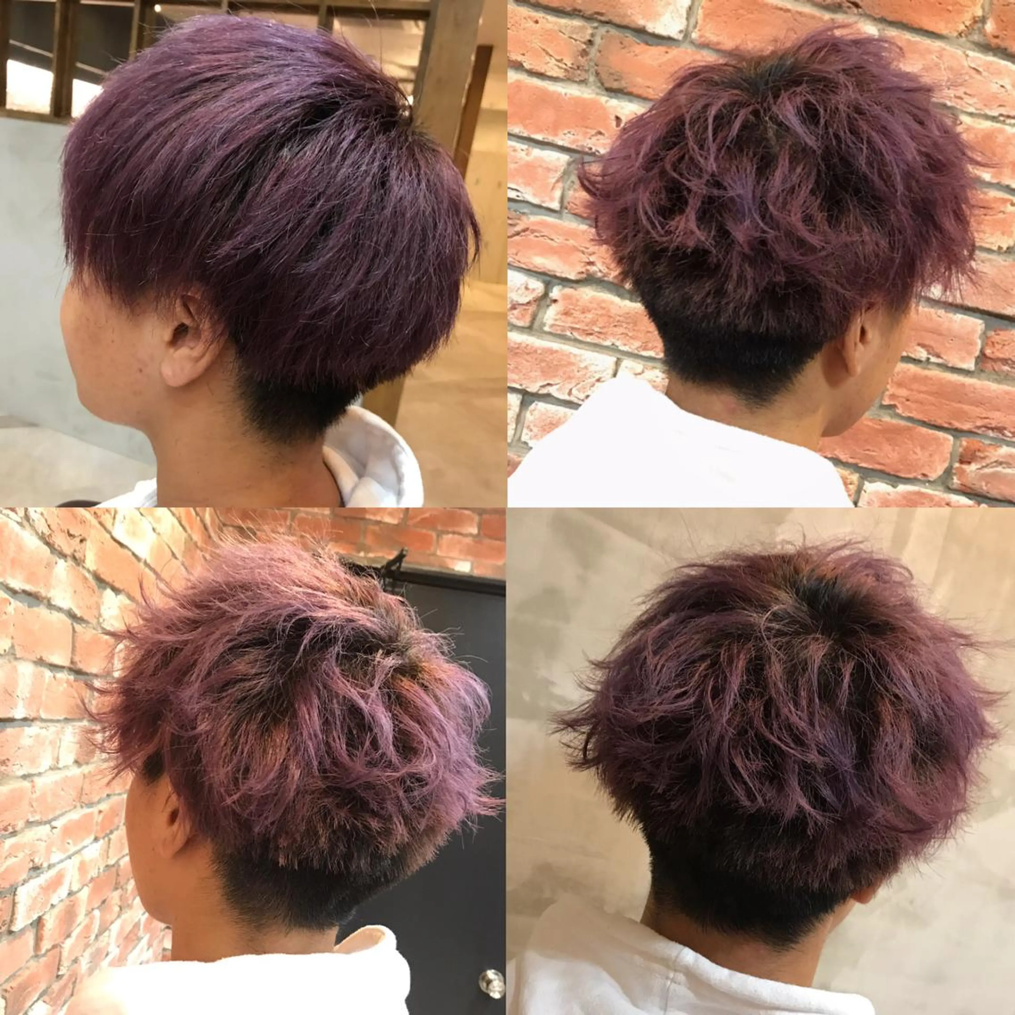 ショート カラー メンズ カット ヘアカラー トリートメント cecil hair所属・重政 和樹のヘアスタイル