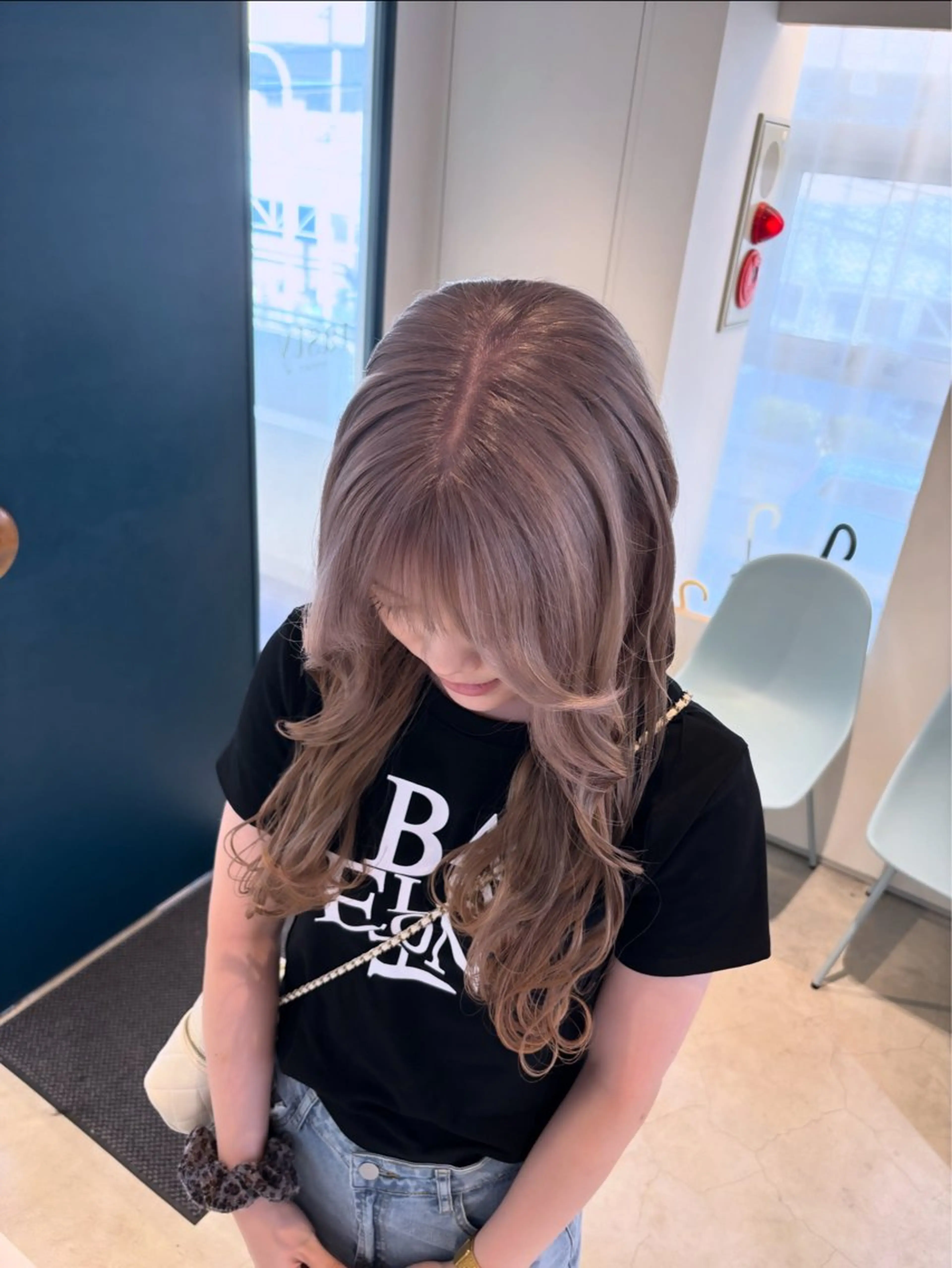 ロング カラー ヘアカラー トリートメント 艶髪ブリーチ/レイヤ ー/竹本幸希のヘアスタイル